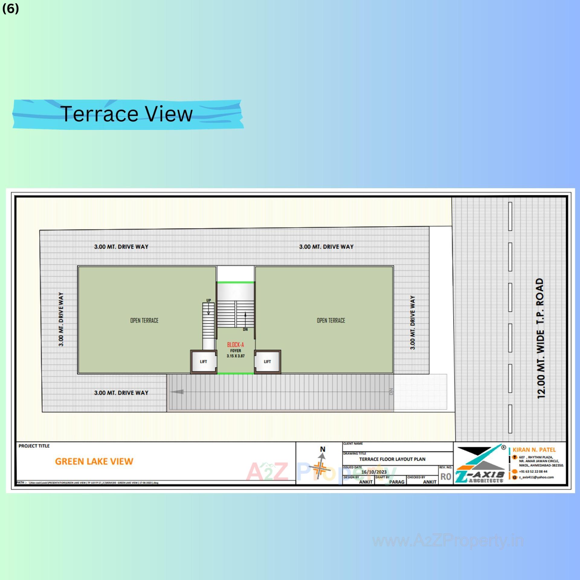 Layout of real estate project Green Lake View located at Nikol, Ahmedabad, Gujarat