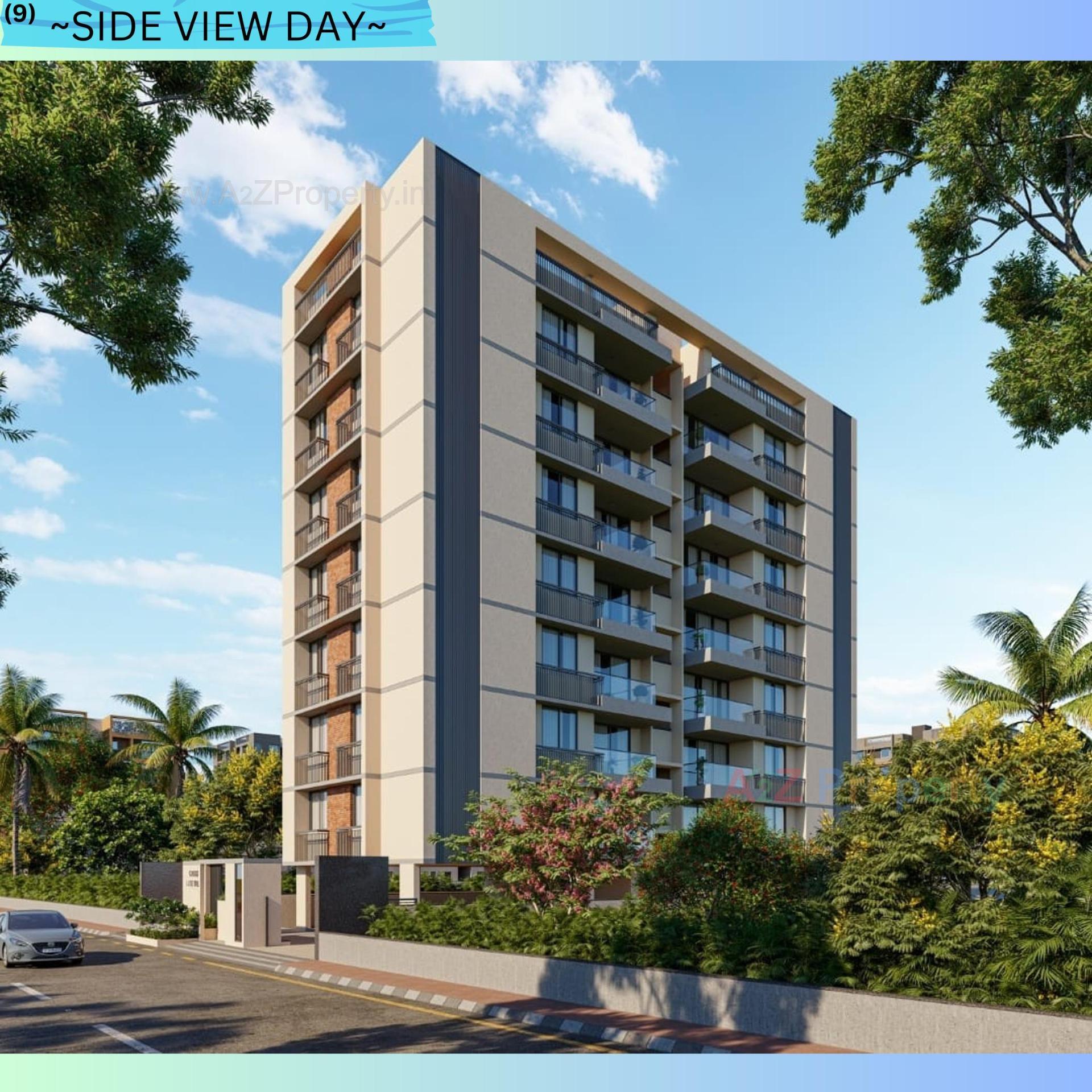 3D Elevation of real estate project Green Lake View located at Nikol, Ahmedabad, Gujarat