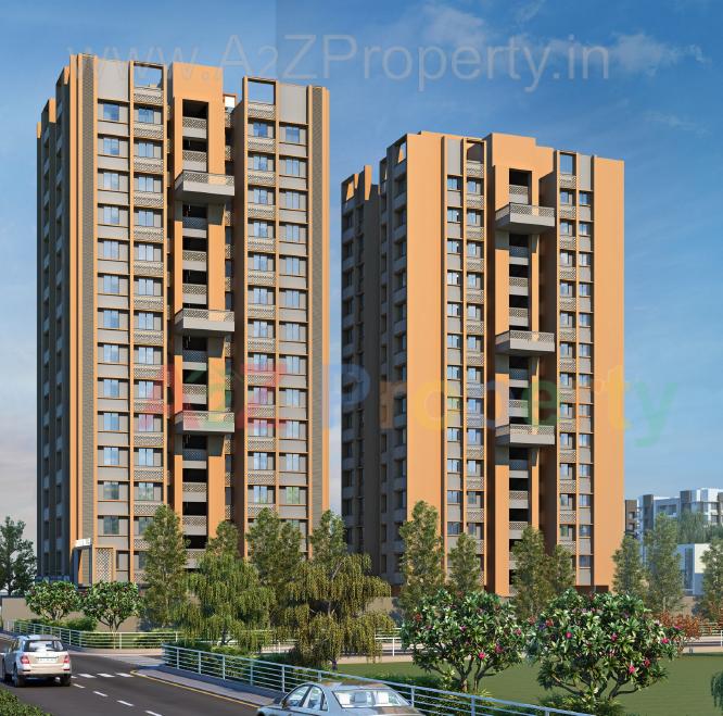 3D Elevation of real estate project Green Valley located at Rajpur-hirpur, Ahmedabad, Gujarat