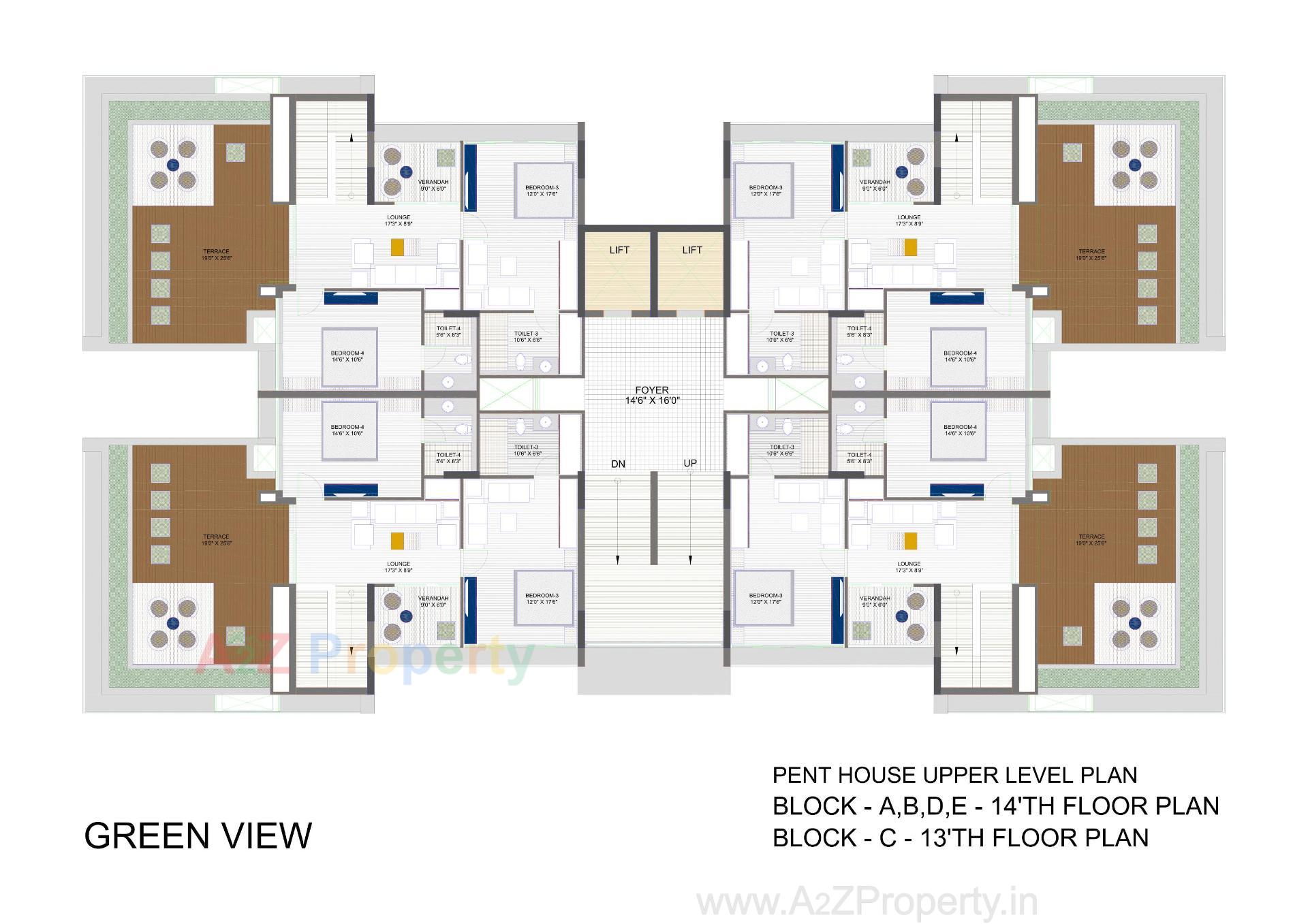 Layout of real estate project Green View located at Ahmedabad, Ahmedabad, Gujarat