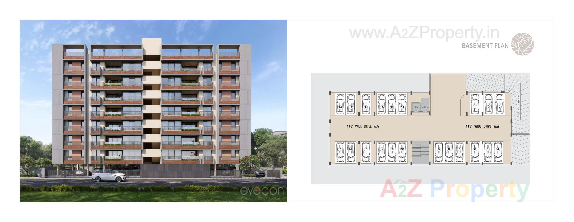 Layout of real estate project Green Villa Bliss located at Ghatlodia, Ahmedabad, Gujarat