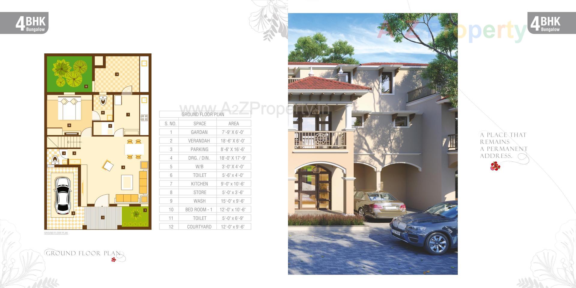 Layout of real estate project Gulmohar Bungalows located at Sanand, Ahmedabad, Gujarat