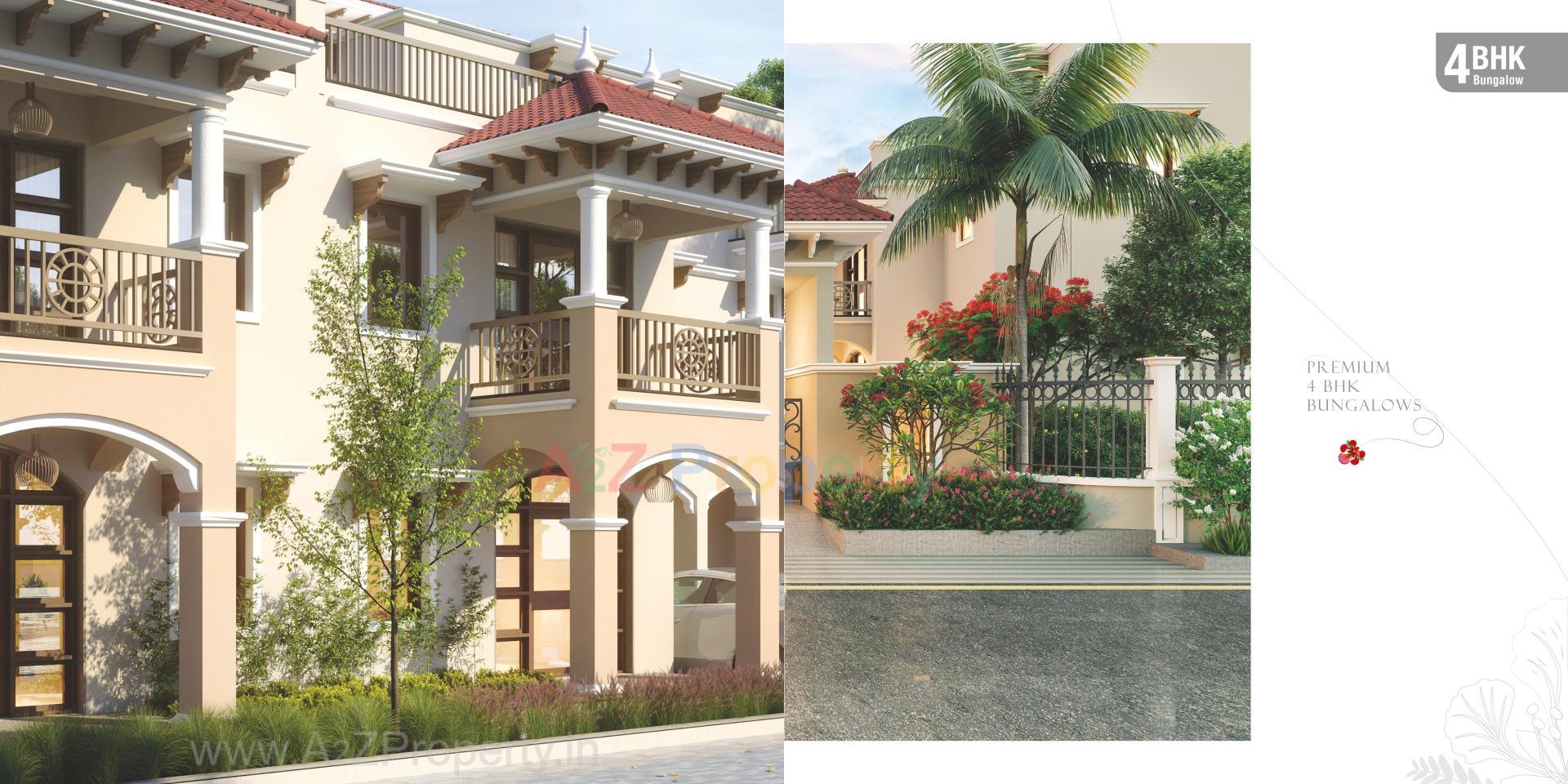 3D Elevation of real estate project Gulmohar Bungalows located at Sanand, Ahmedabad, Gujarat