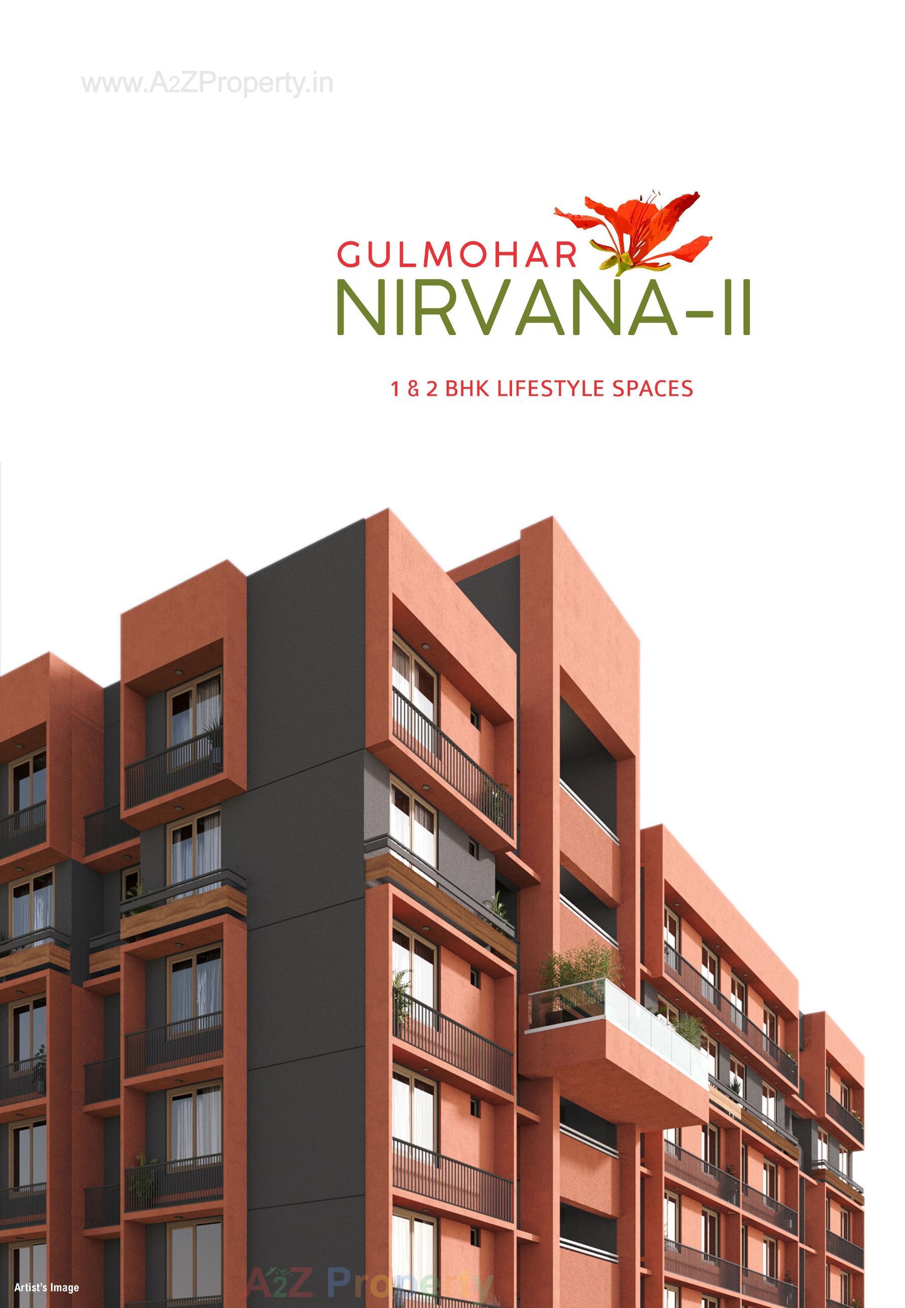 3D Elevation of real estate project Gulmohar Nirvana Ii located at Ghuma, Ahmedabad, Gujarat