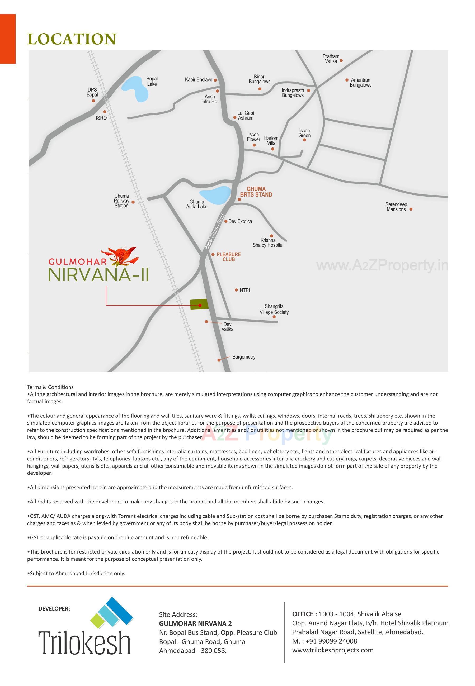  of real estate project Gulmohar Nirvana Ii located at Ghuma, Ahmedabad, Gujarat
