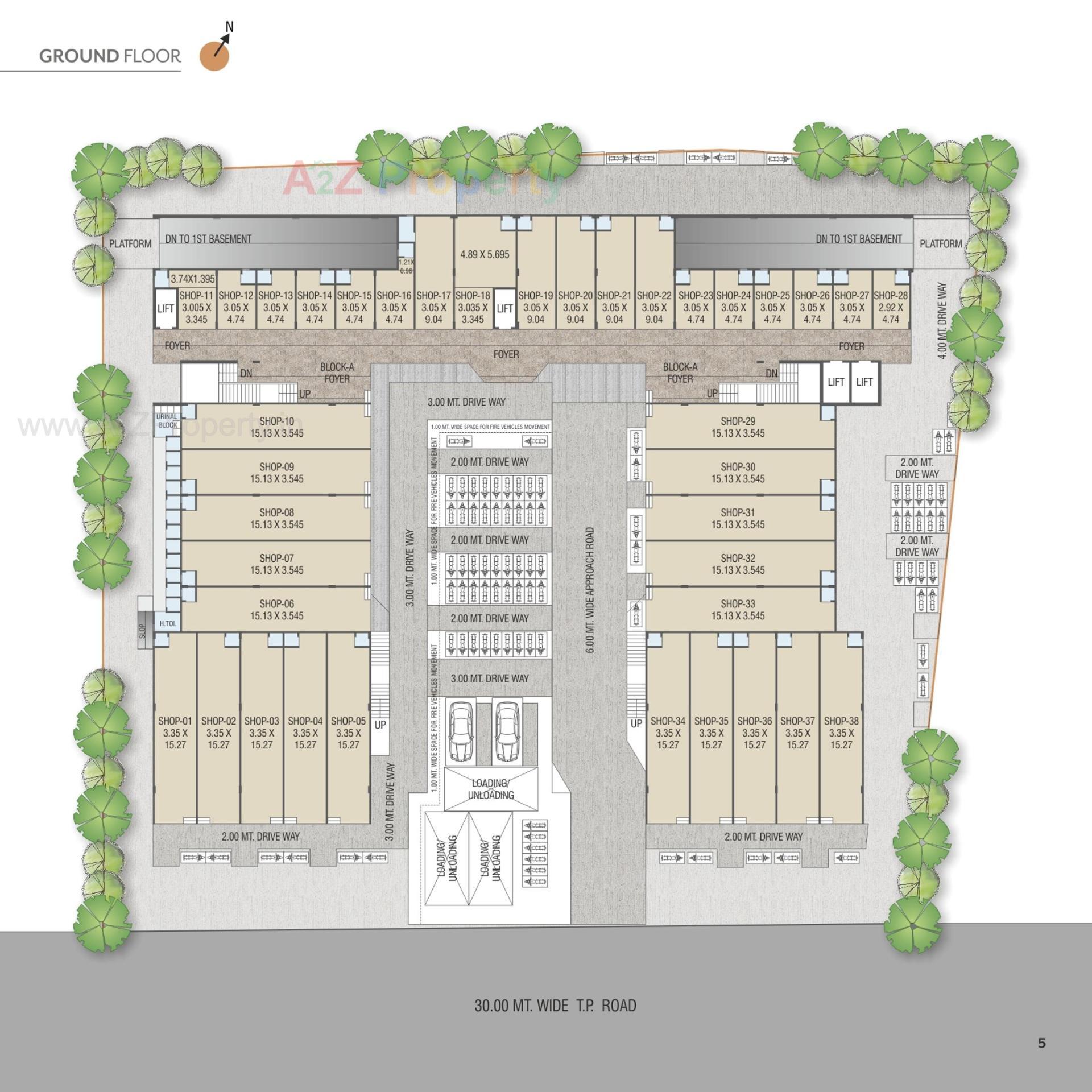 Layout of real estate project Gunjan Square located at Nikol, Ahmedabad, Gujarat