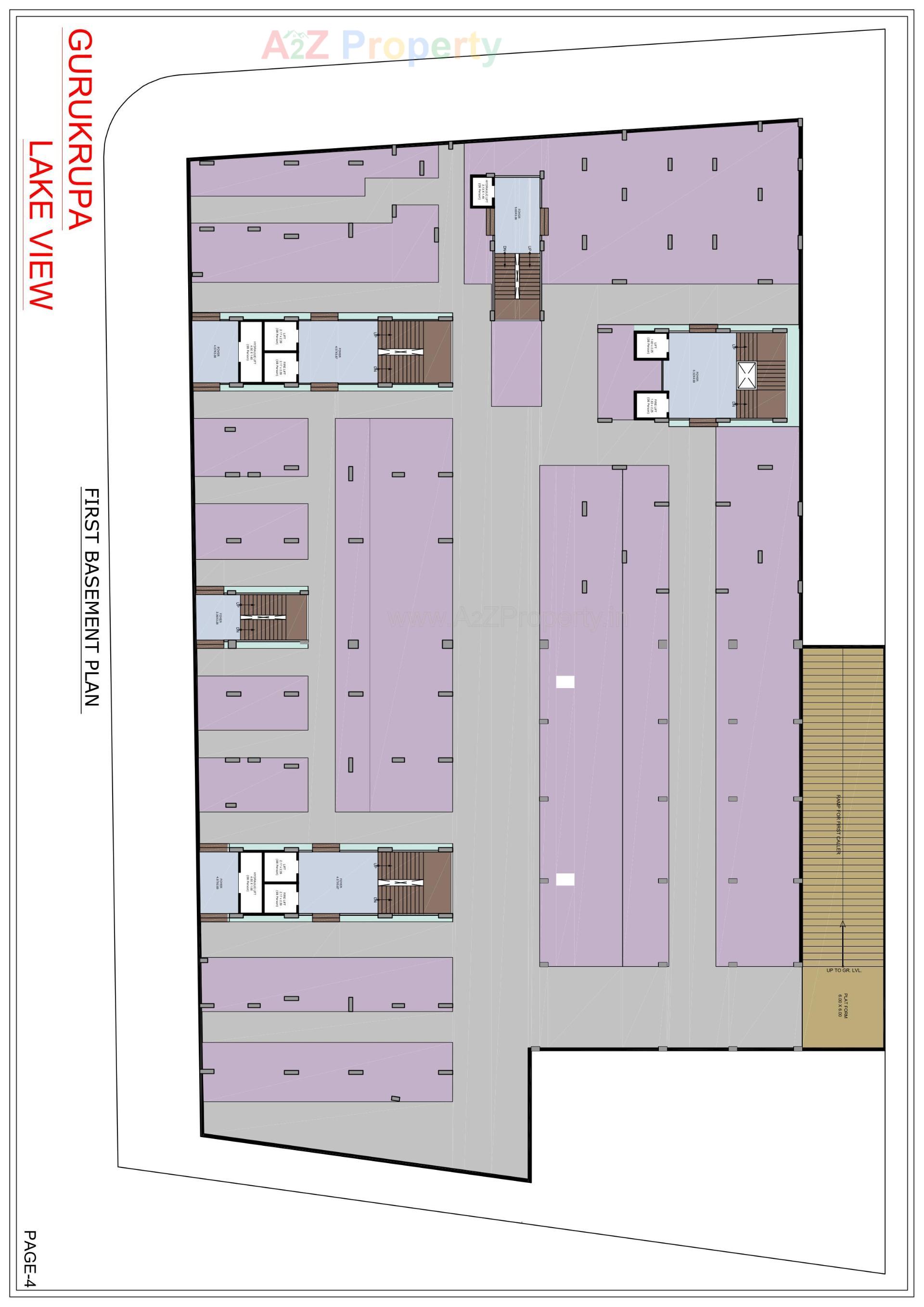 Layout of real estate project Gurukrupa Lakeview located at Ranip, Ahmedabad, Gujarat
