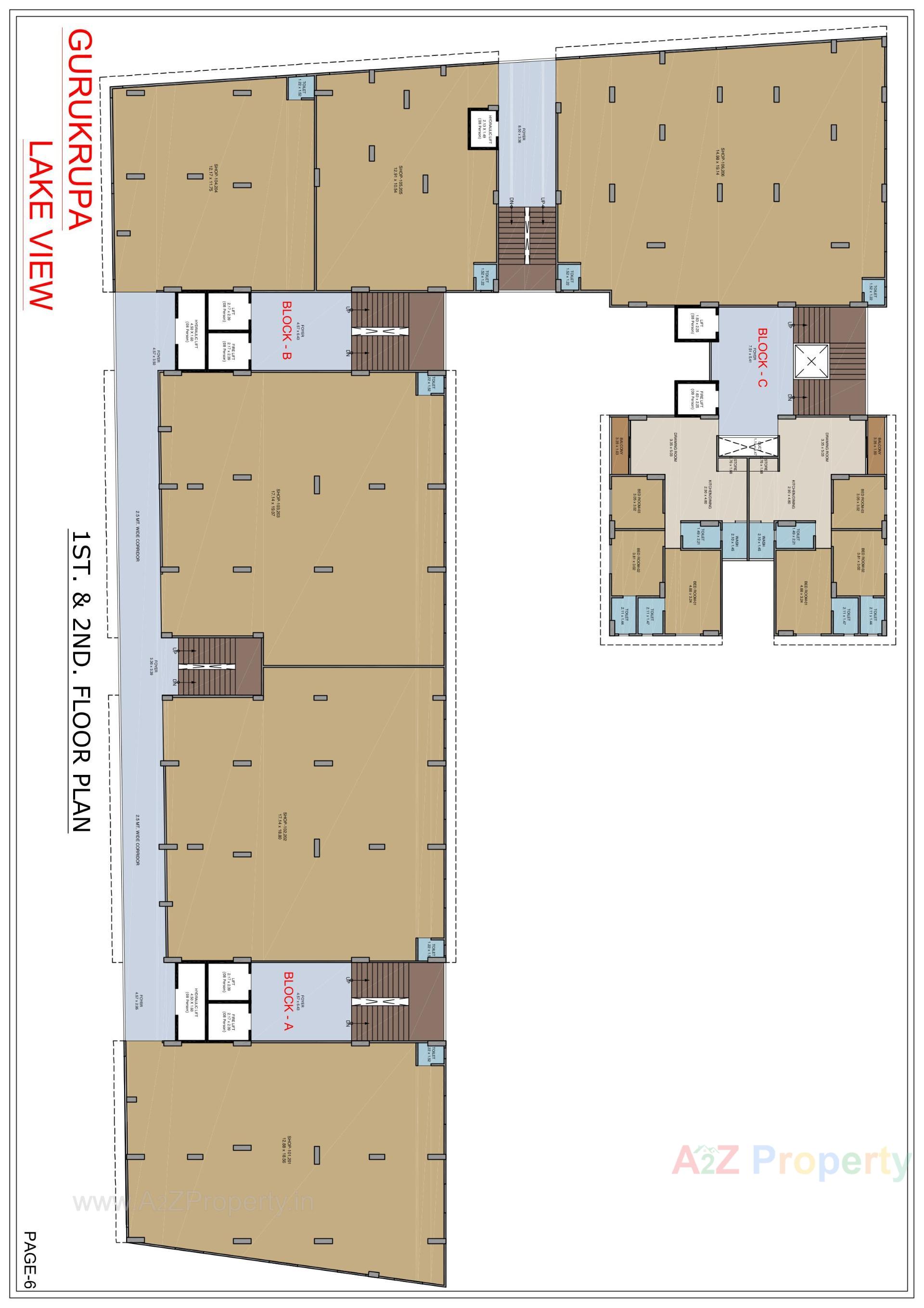 Layout of real estate project Gurukrupa Lakeview located at Ranip, Ahmedabad, Gujarat