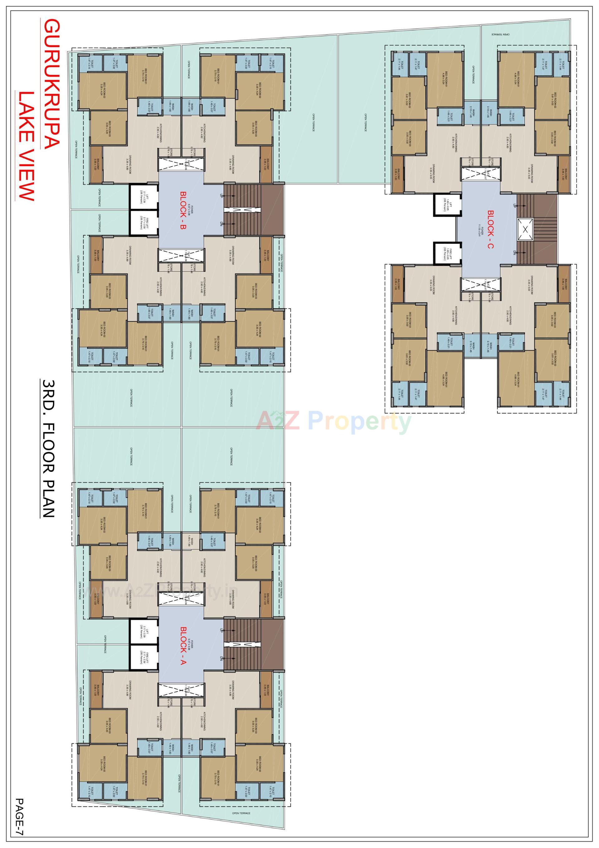 Layout of real estate project Gurukrupa Lakeview located at Ranip, Ahmedabad, Gujarat