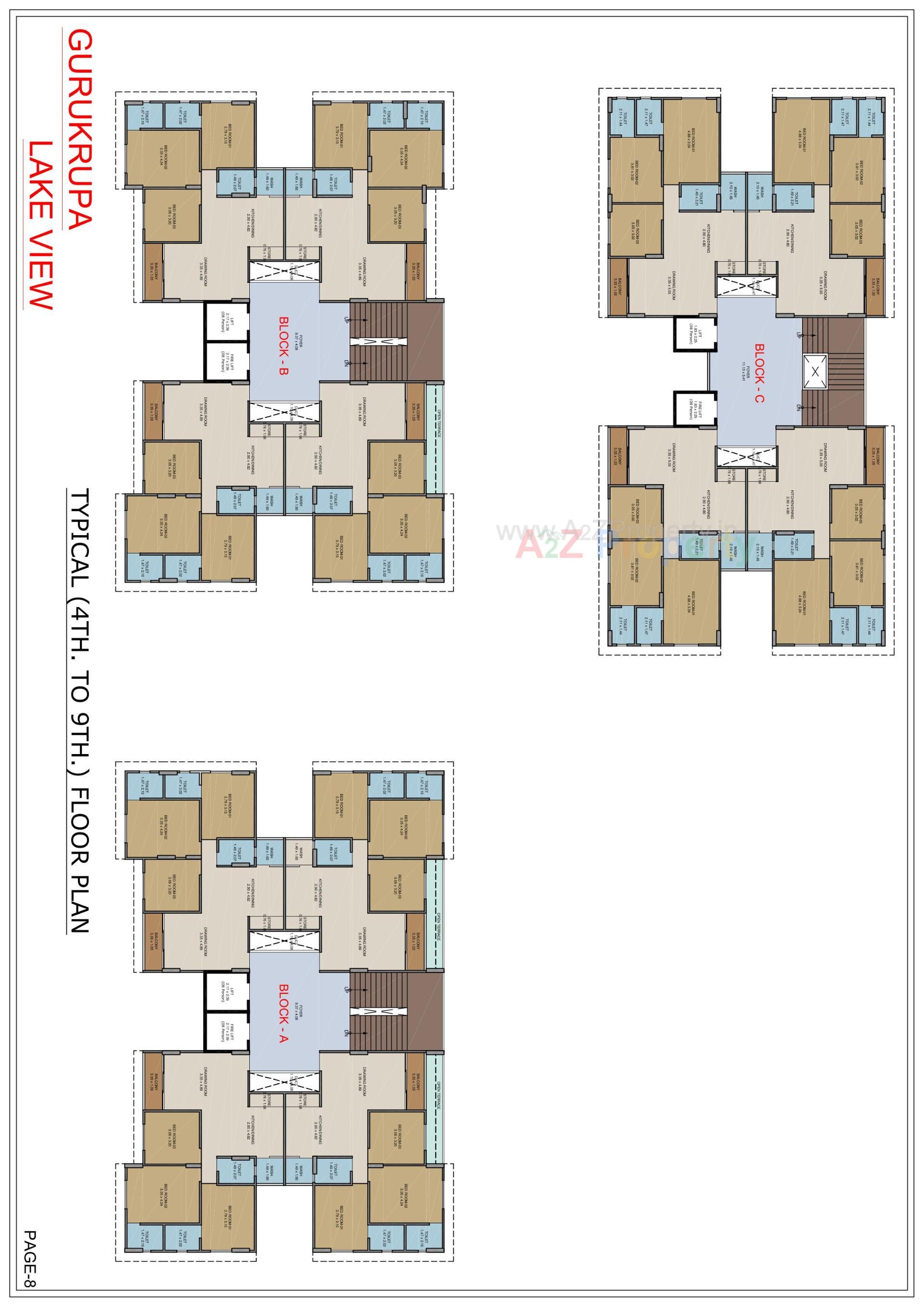 Layout of real estate project Gurukrupa Lakeview located at Ranip, Ahmedabad, Gujarat