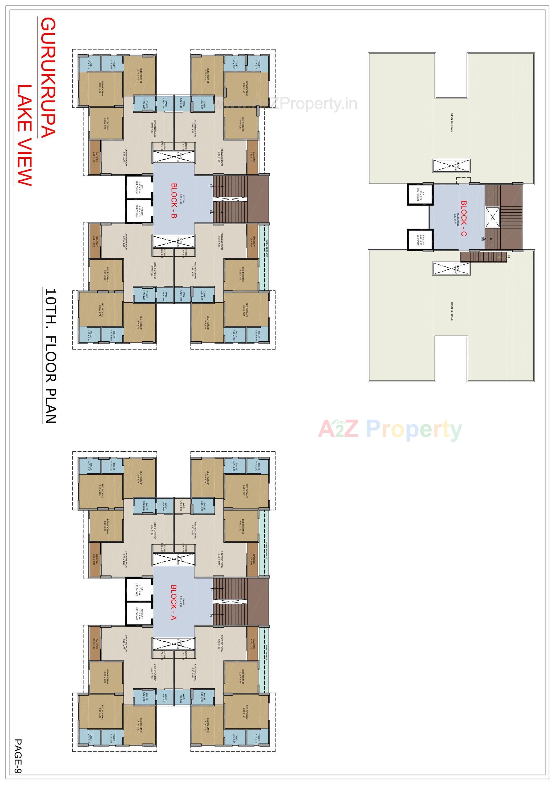 Layout of real estate project Gurukrupa Lakeview located at Ranip, Ahmedabad, Gujarat