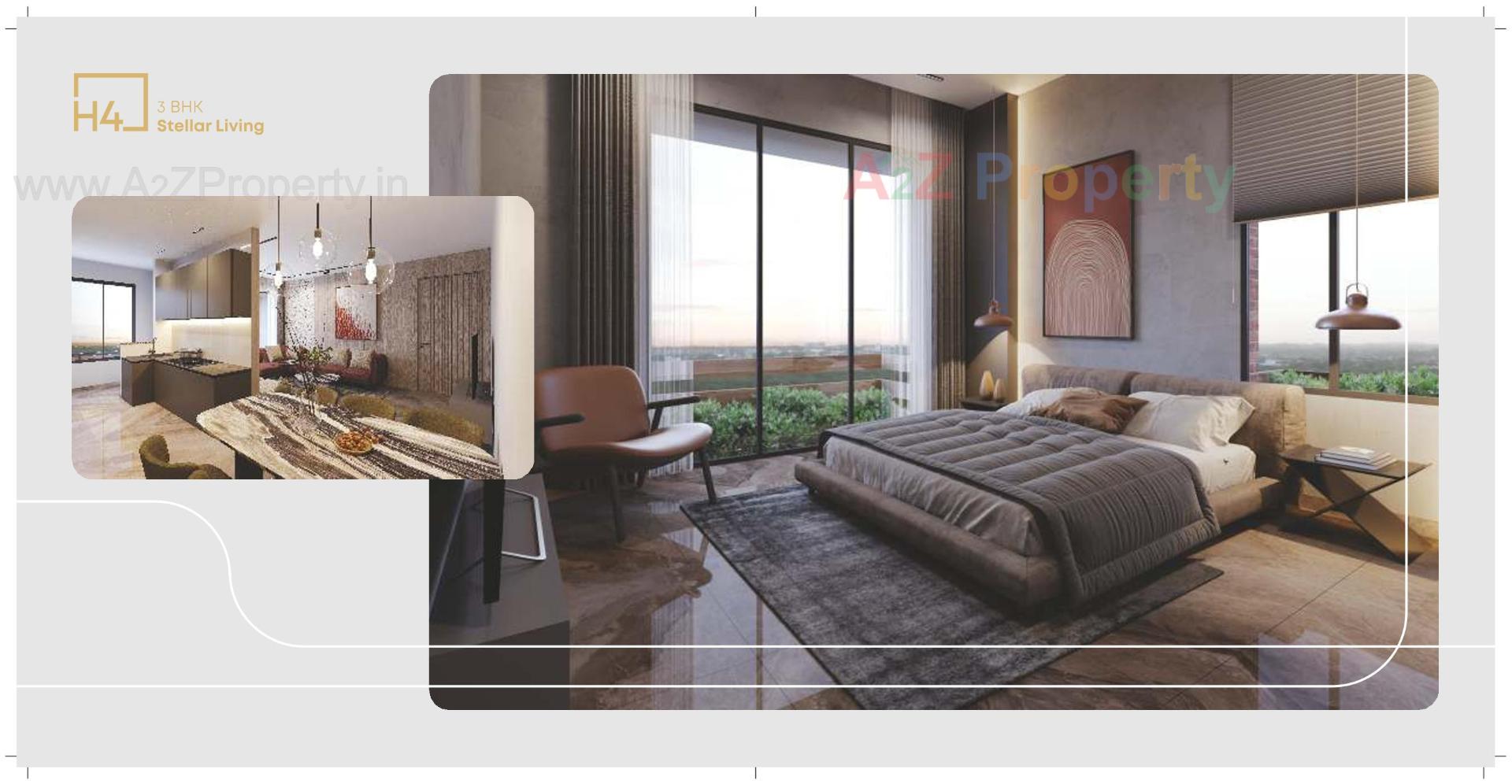 3D Elevation of real estate project H located at Gulbai-tekra, Ahmedabad, Gujarat