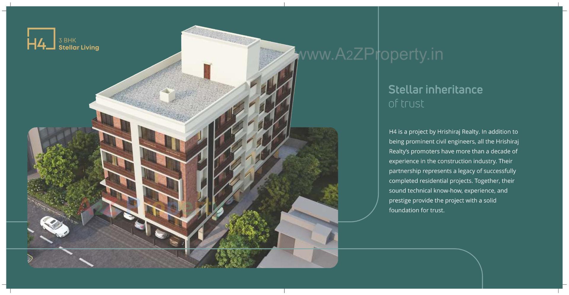 3D Elevation of real estate project H located at Gulbai-tekra, Ahmedabad, Gujarat