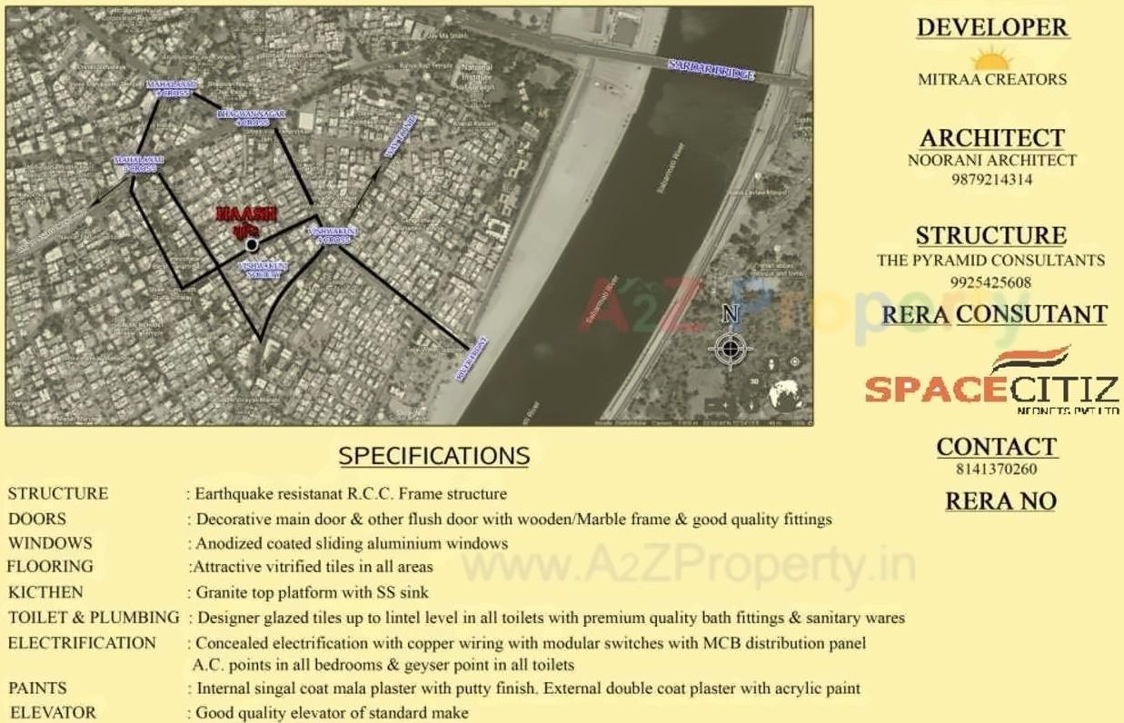  of real estate project Haash Shrushti located at Paldi, Ahmedabad, Gujarat