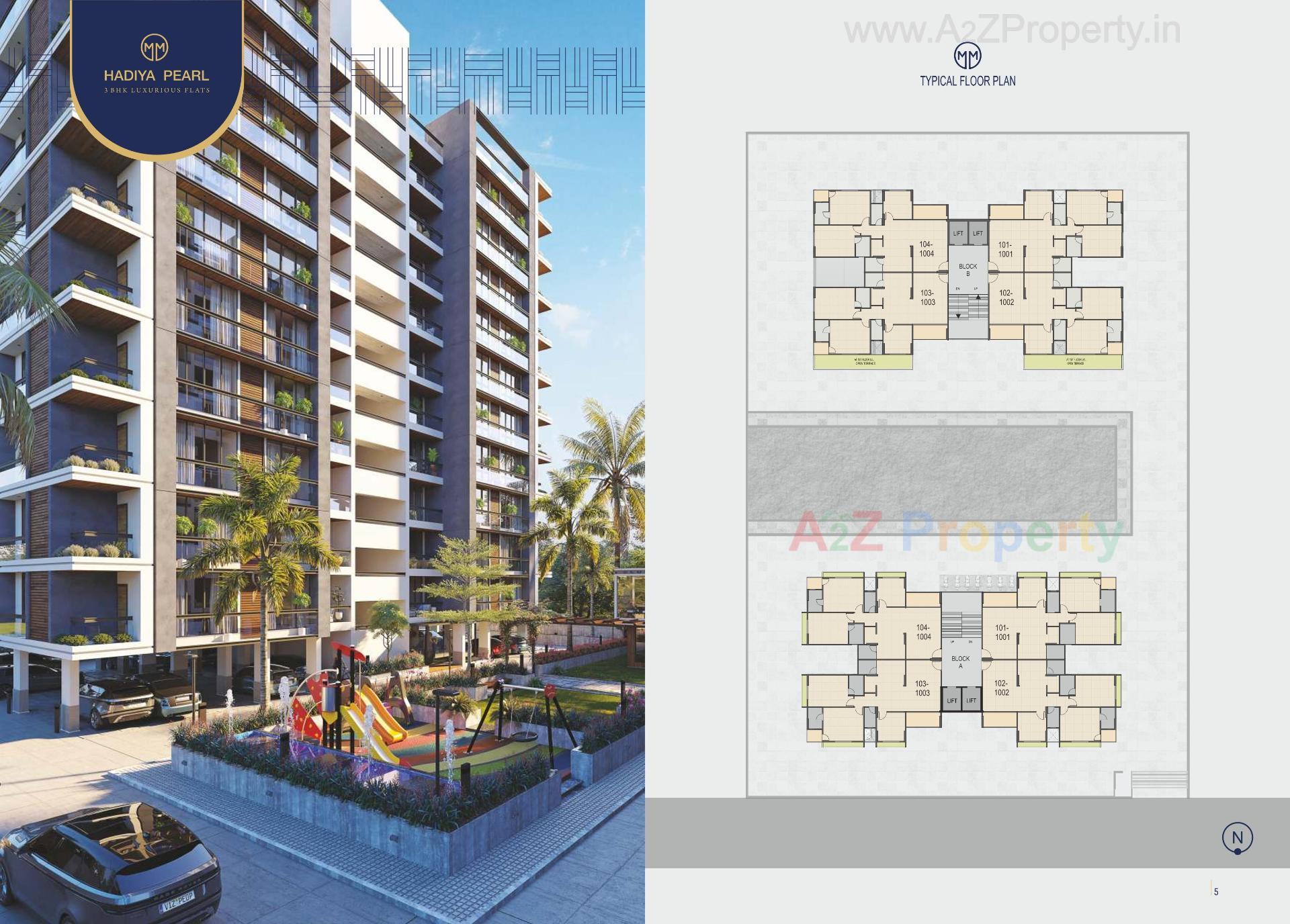 Layout of real estate project Hadiya Pearl located at Sarkhej, Ahmedabad, Gujarat