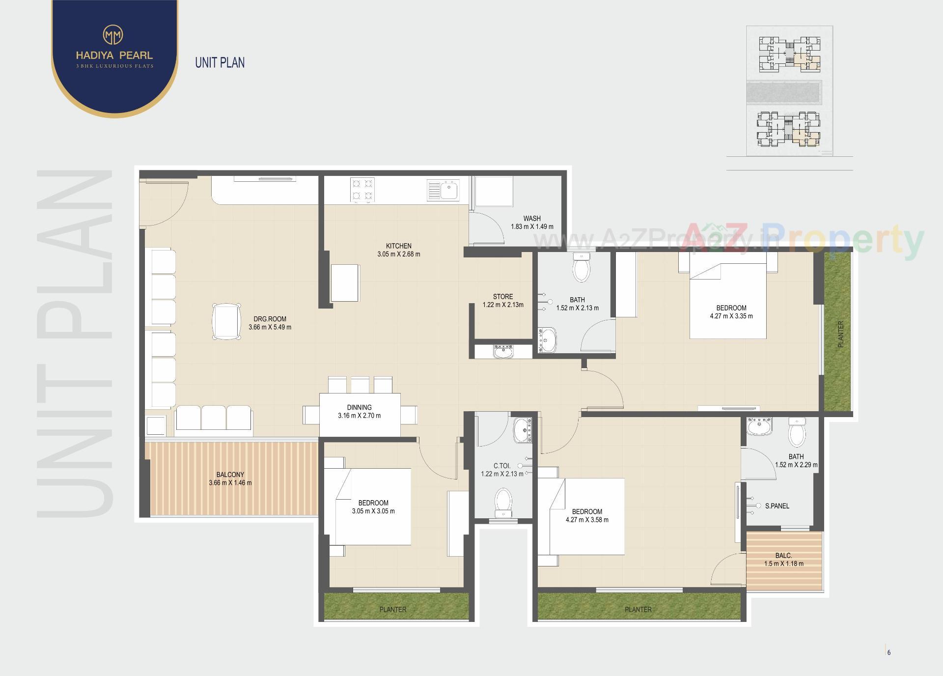 Layout of real estate project Hadiya Pearl located at Sarkhej, Ahmedabad, Gujarat