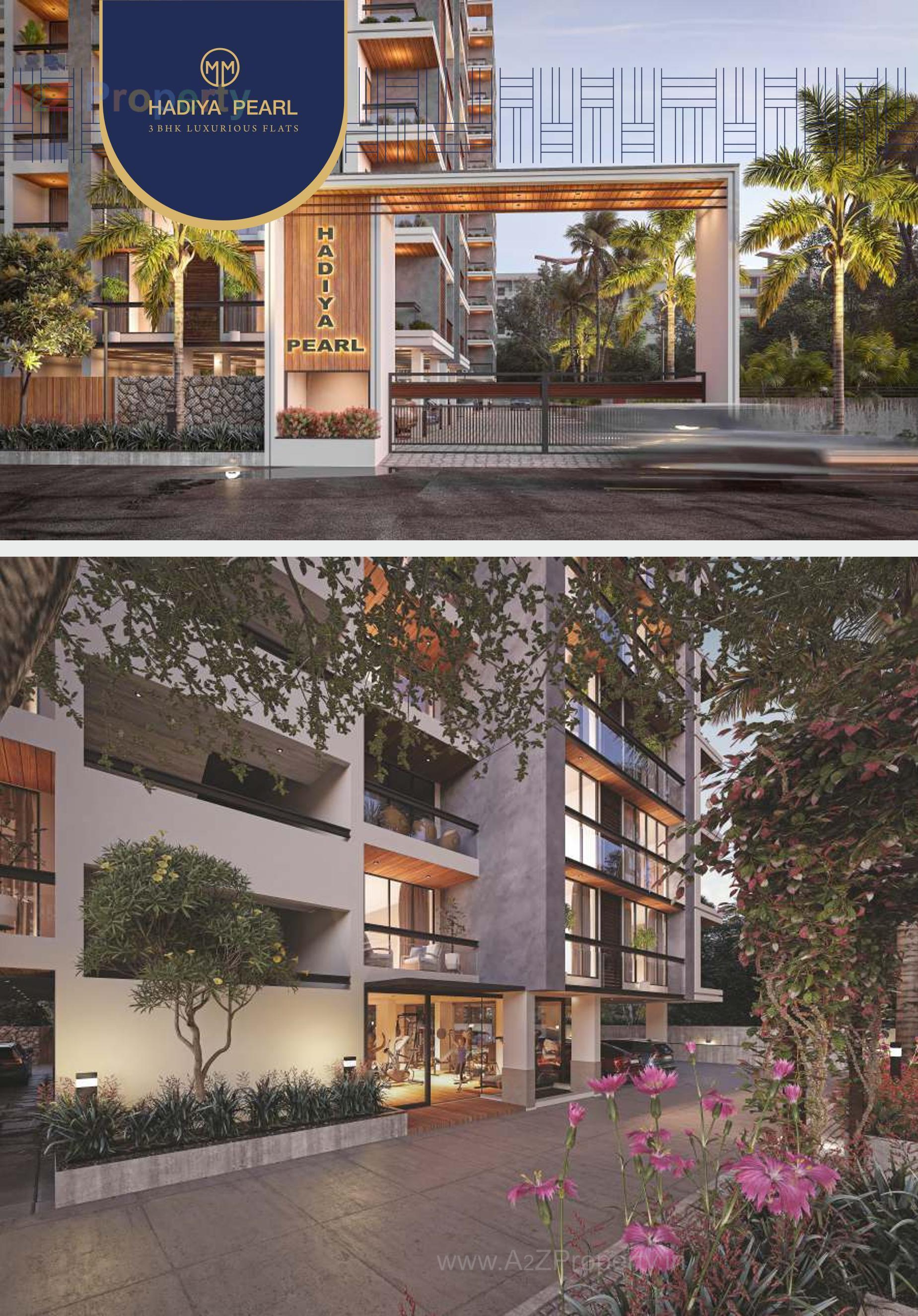 3D Elevation of real estate project Hadiya Pearl located at Sarkhej, Ahmedabad, Gujarat