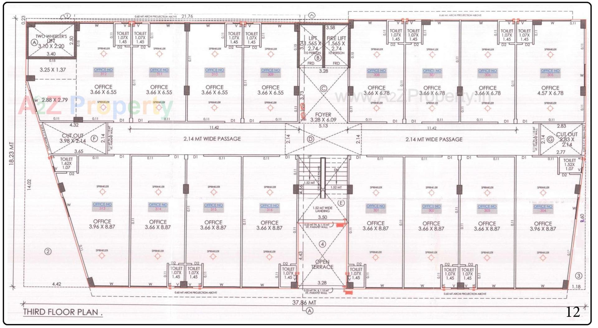 Layout of real estate project Hamd Miracle located at Makarba, Ahmedabad, Gujarat