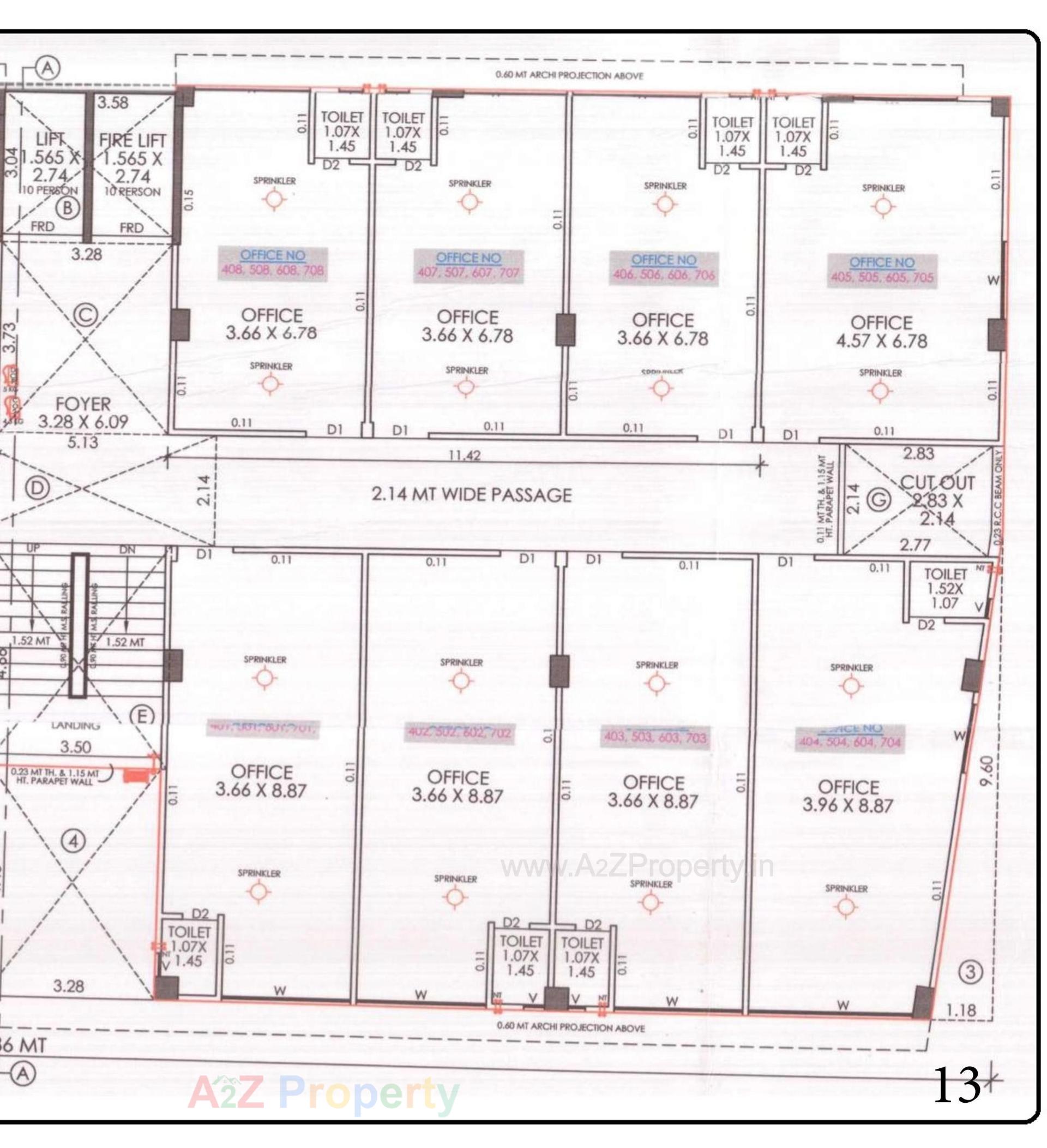 Layout of real estate project Hamd Miracle located at Makarba, Ahmedabad, Gujarat