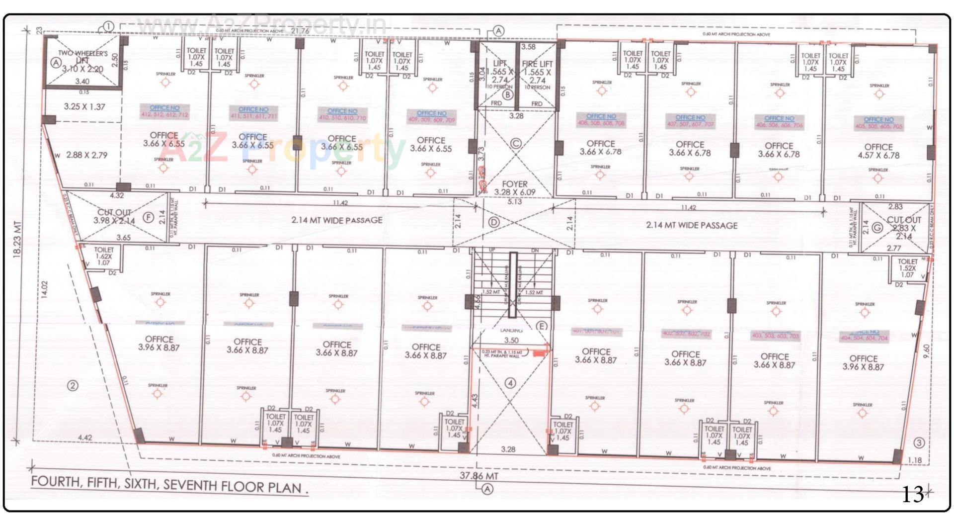 Layout of real estate project Hamd Miracle located at Makarba, Ahmedabad, Gujarat
