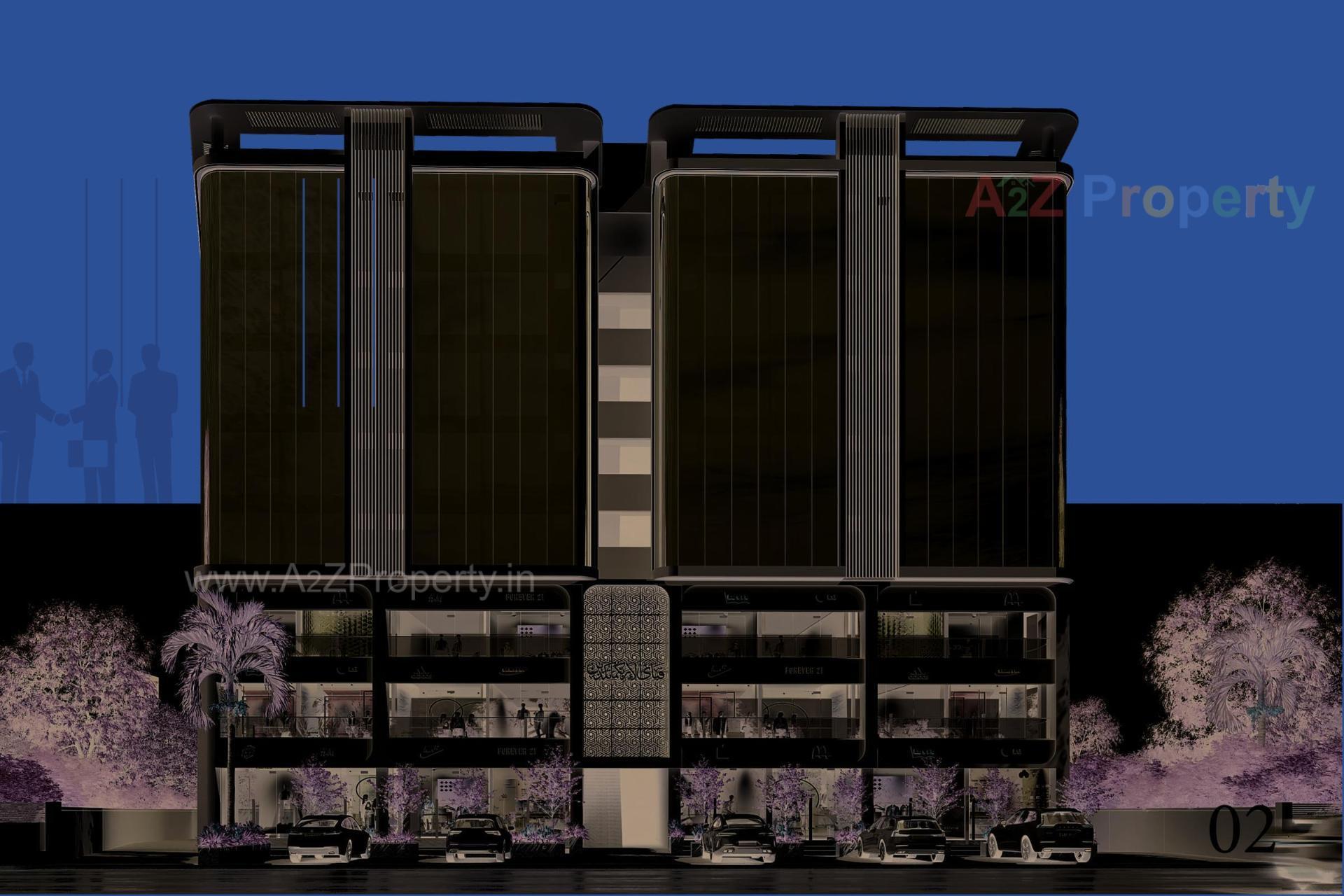 3D Elevation of real estate project Hamd Miracle located at Makarba, Ahmedabad, Gujarat