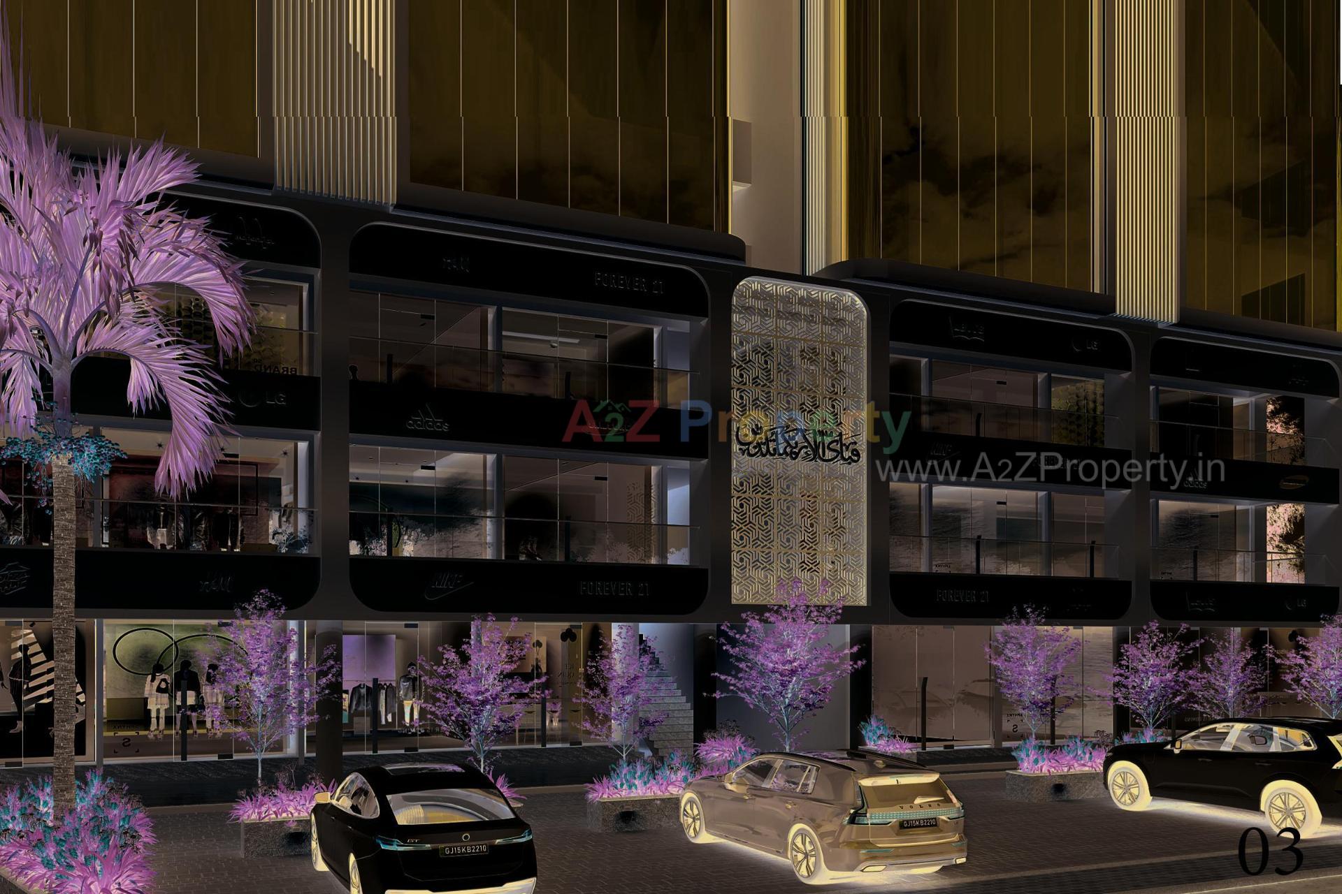 3D Elevation of real estate project Hamd Miracle located at Makarba, Ahmedabad, Gujarat