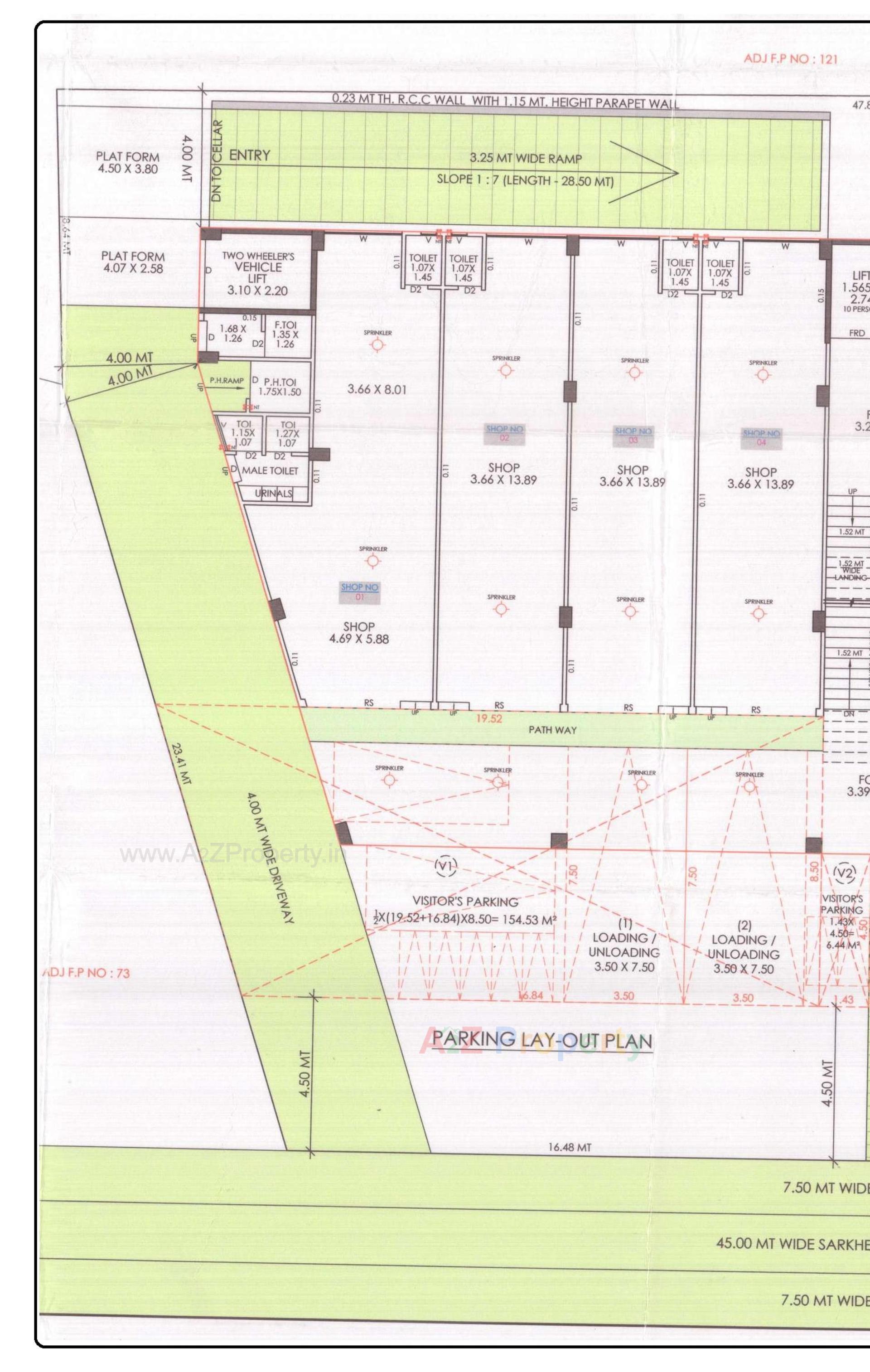 Layout of real estate project Hamd Miracle located at Makarba, Ahmedabad, Gujarat