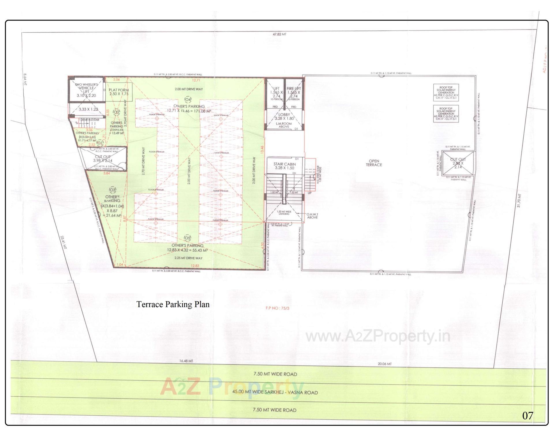 Layout of real estate project Hamd Miracle located at Makarba, Ahmedabad, Gujarat