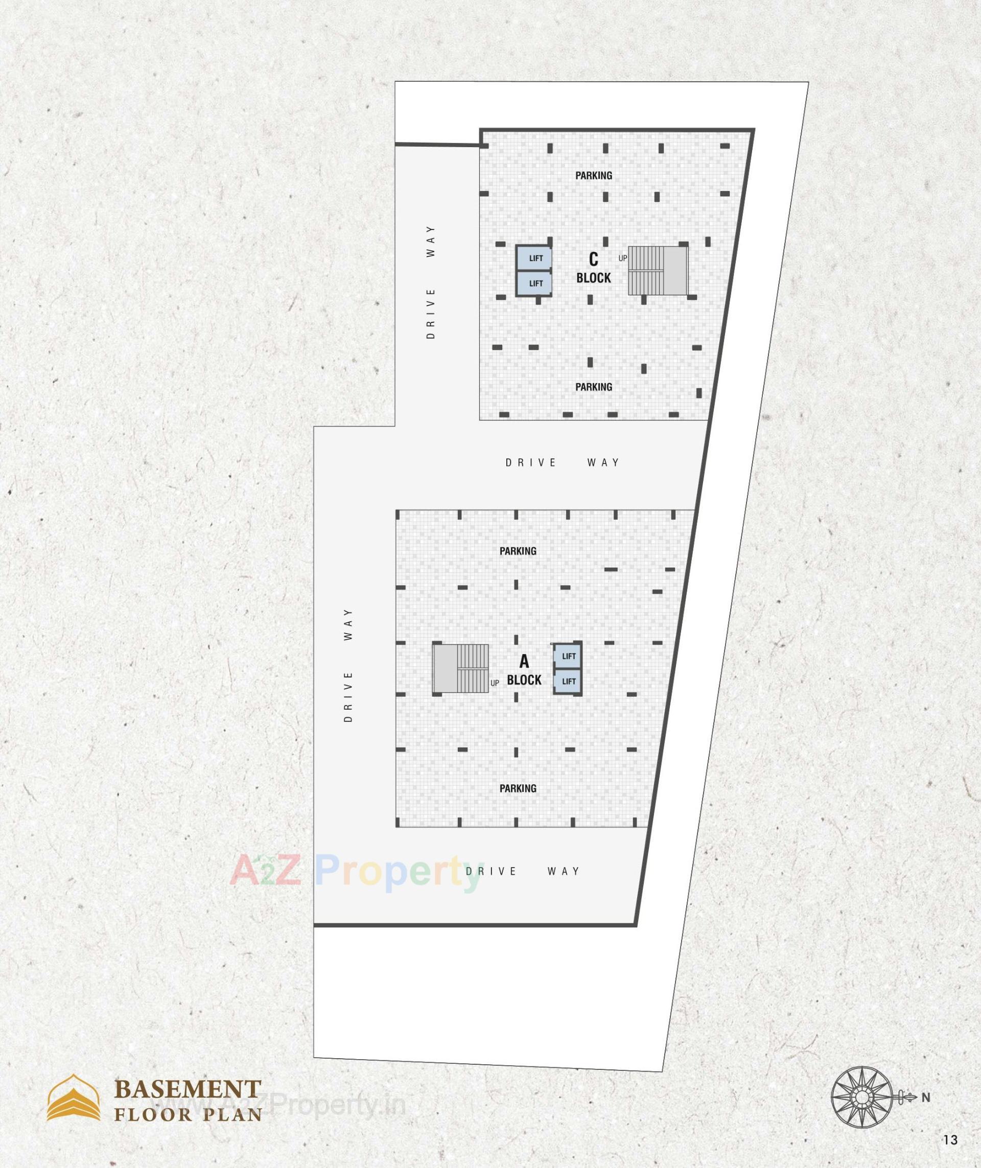 Layout of real estate project Hammash Residency Block located at Ahmedabad, Ahmedabad, Gujarat