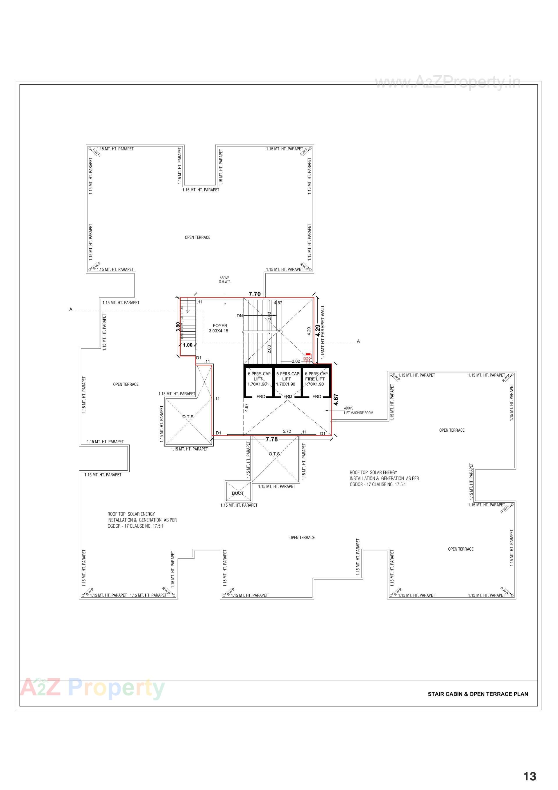 Layout of real estate project Happy Aadesh located at Ghuma, Ahmedabad, Gujarat