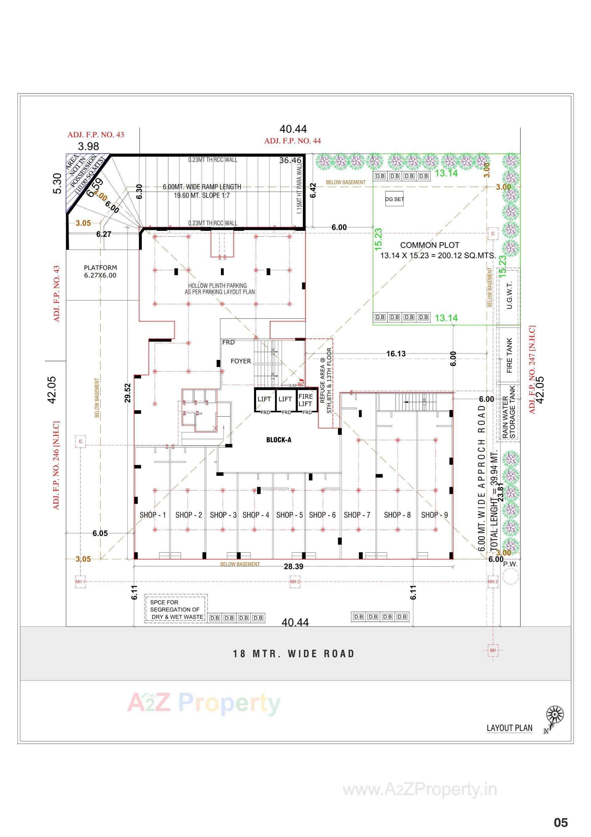 Layout of real estate project Happy Aadesh located at Ghuma, Ahmedabad, Gujarat