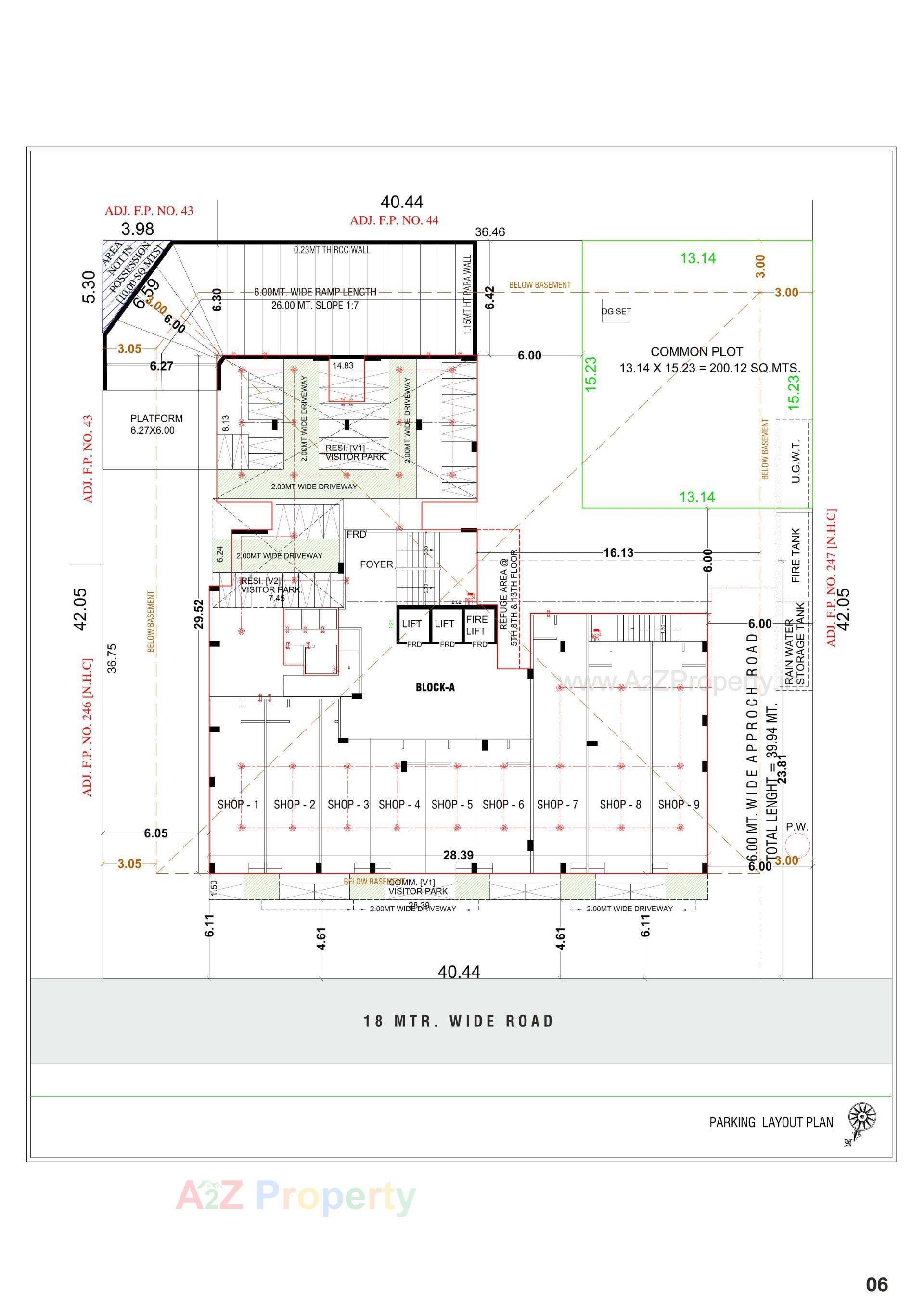 Layout of real estate project Happy Aadesh located at Ghuma, Ahmedabad, Gujarat