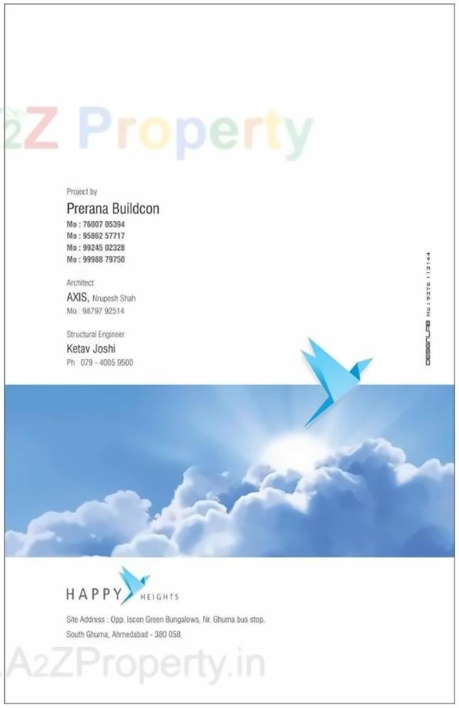 of real estate project Happy Heights located at Ghuma, Ahmedabad, Gujarat