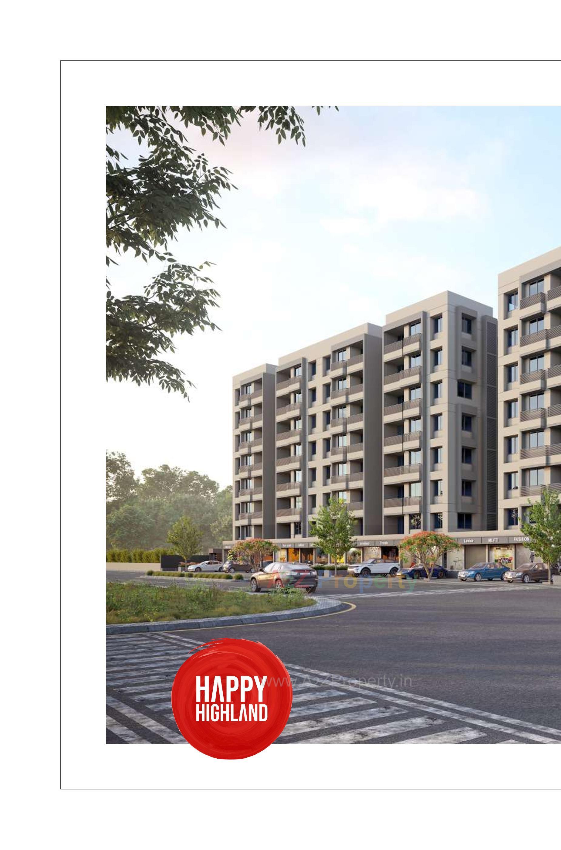 3D Elevation of real estate project Happy Highland located at Manipur, Ahmedabad, Gujarat
