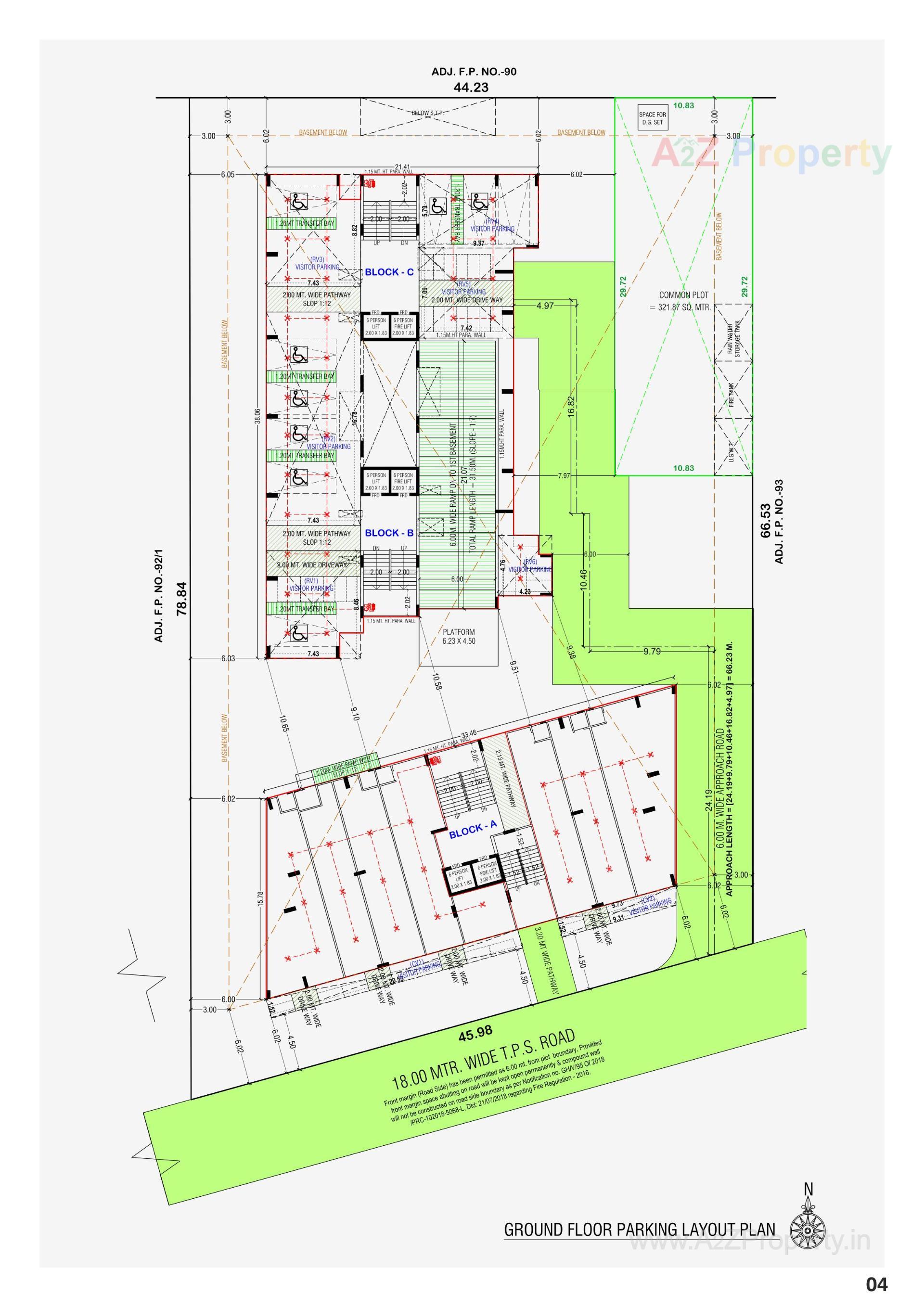 Layout of real estate project Happy Skyside located at Ghuma, Ahmedabad, Gujarat