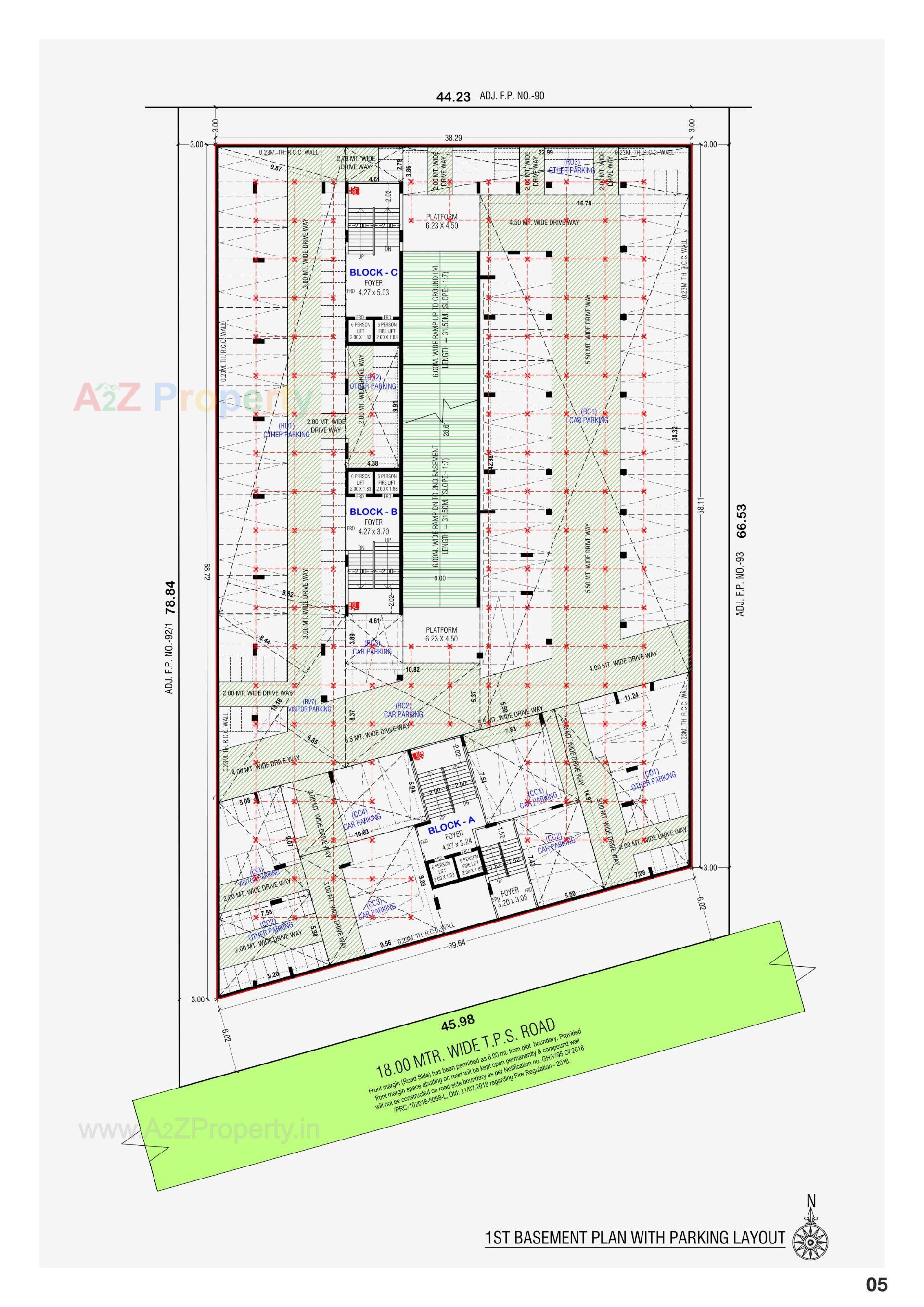 Layout of real estate project Happy Skyside located at Ghuma, Ahmedabad, Gujarat