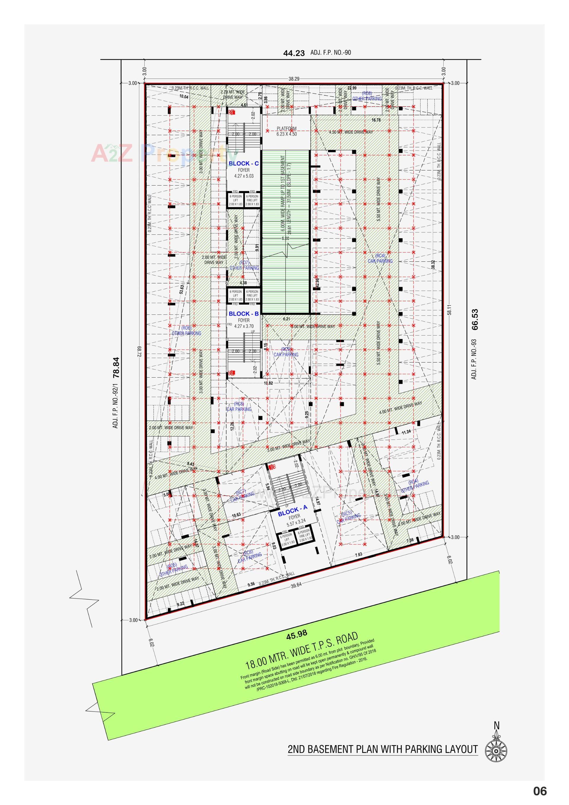 Layout of real estate project Happy Skyside located at Ghuma, Ahmedabad, Gujarat