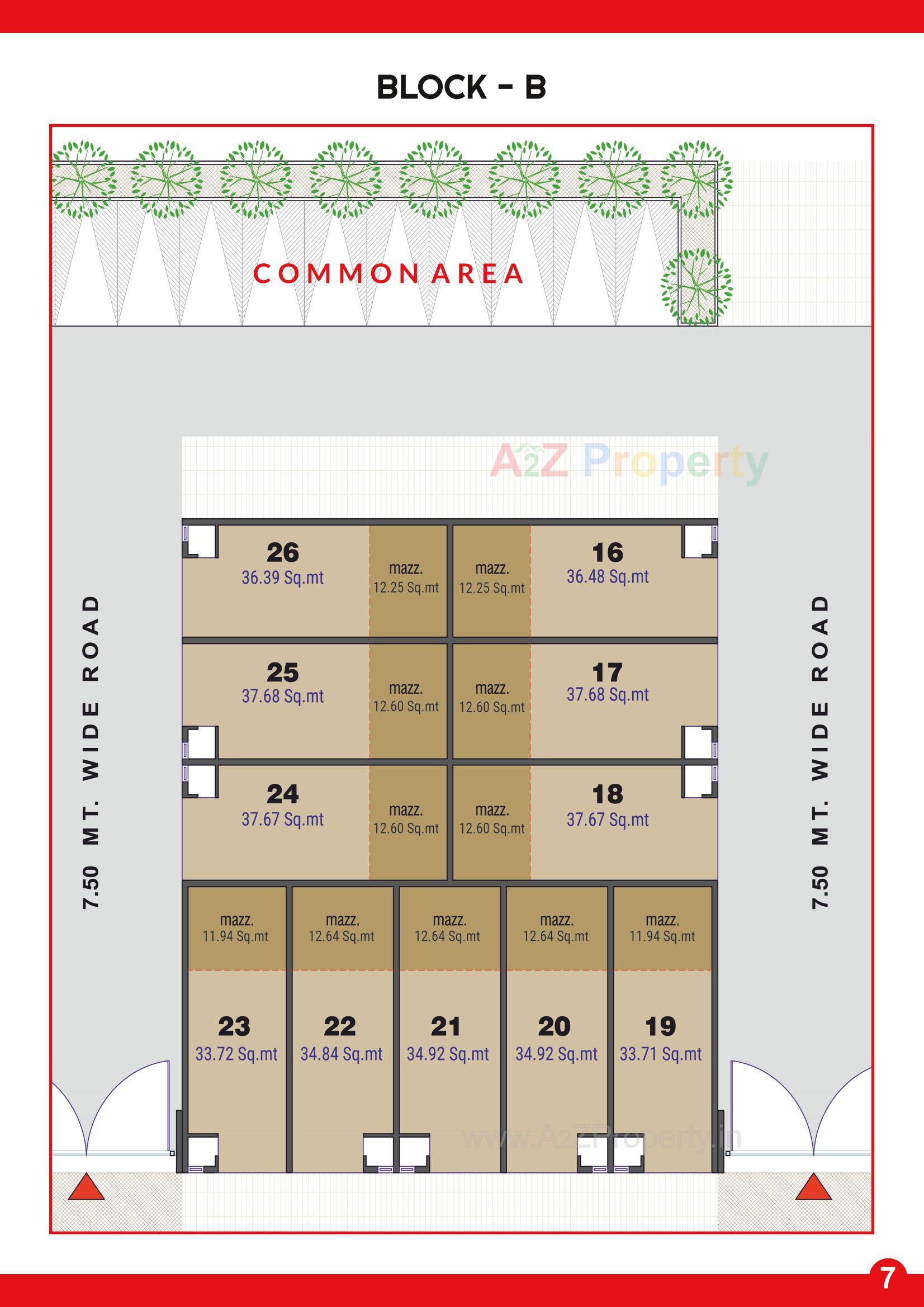 Layout of real estate project Harekrishna 51 Industrial Estate located at Kathwada, Ahmedabad, Gujarat