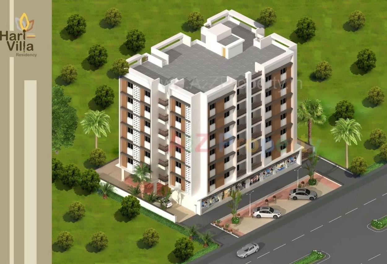 3D Elevation of real estate project Hari Villa Residency located at Bareja, Ahmedabad, Gujarat