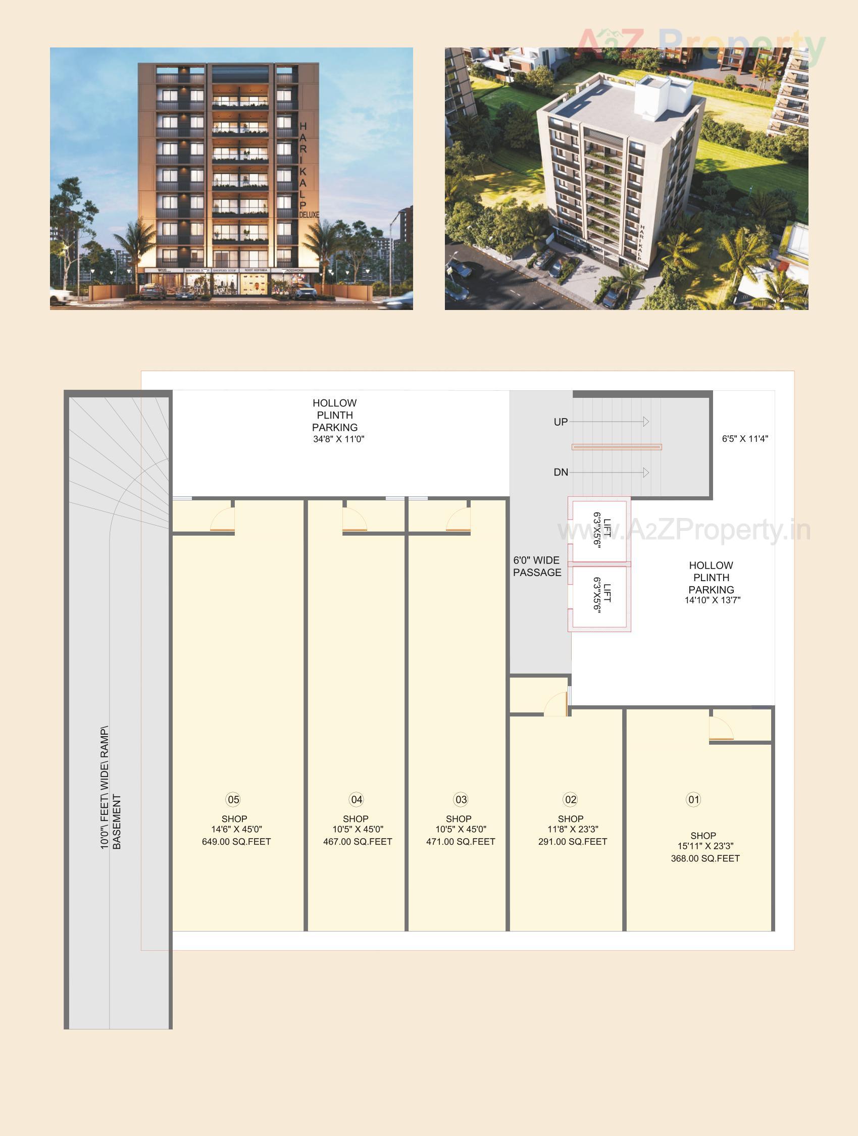Layout of real estate project Harikalp Deluxe located at Paldi, Ahmedabad, Gujarat