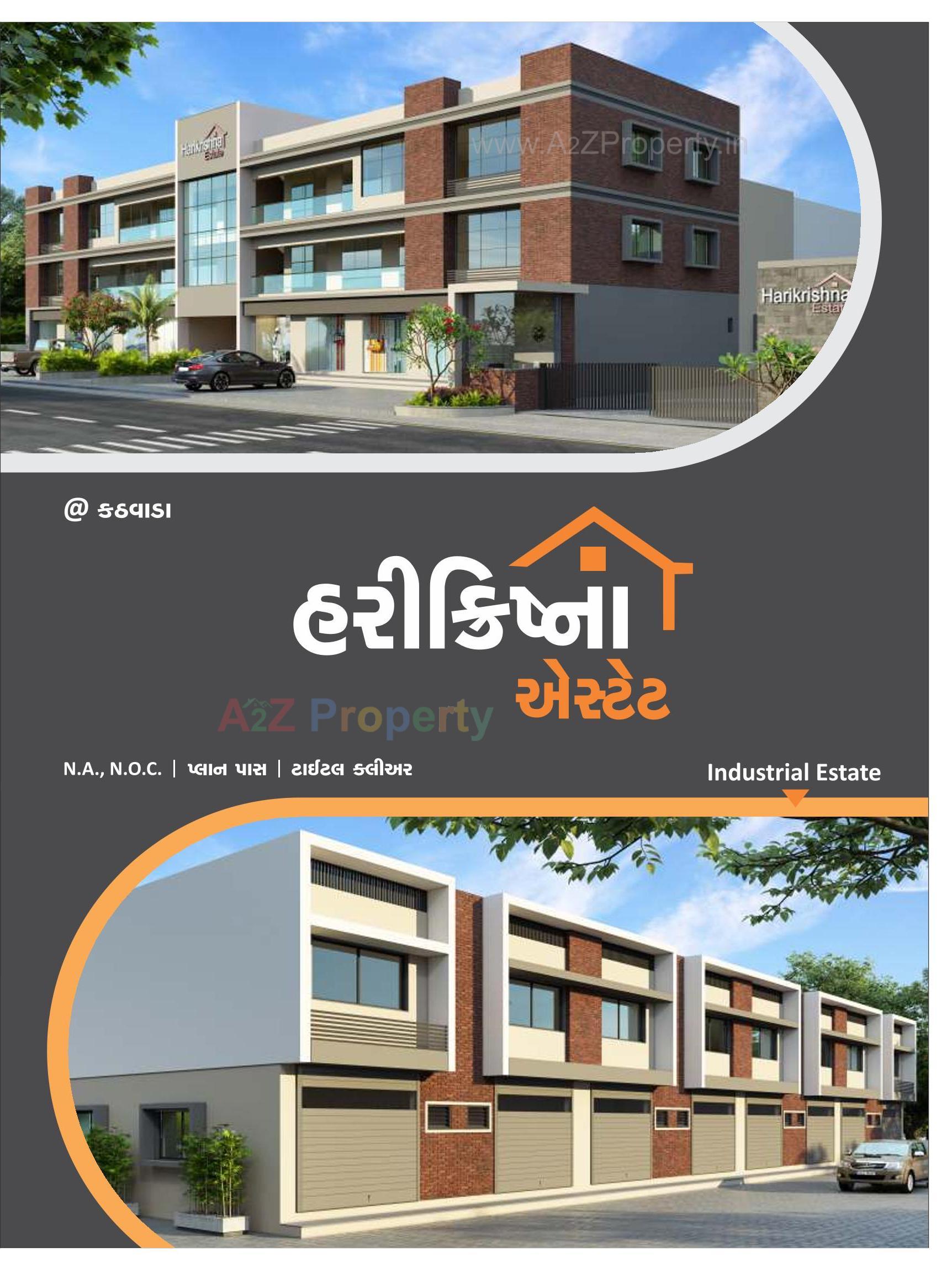 3D Elevation of real estate project Harikrishna Estate located at Kathwada, Ahmedabad, Gujarat