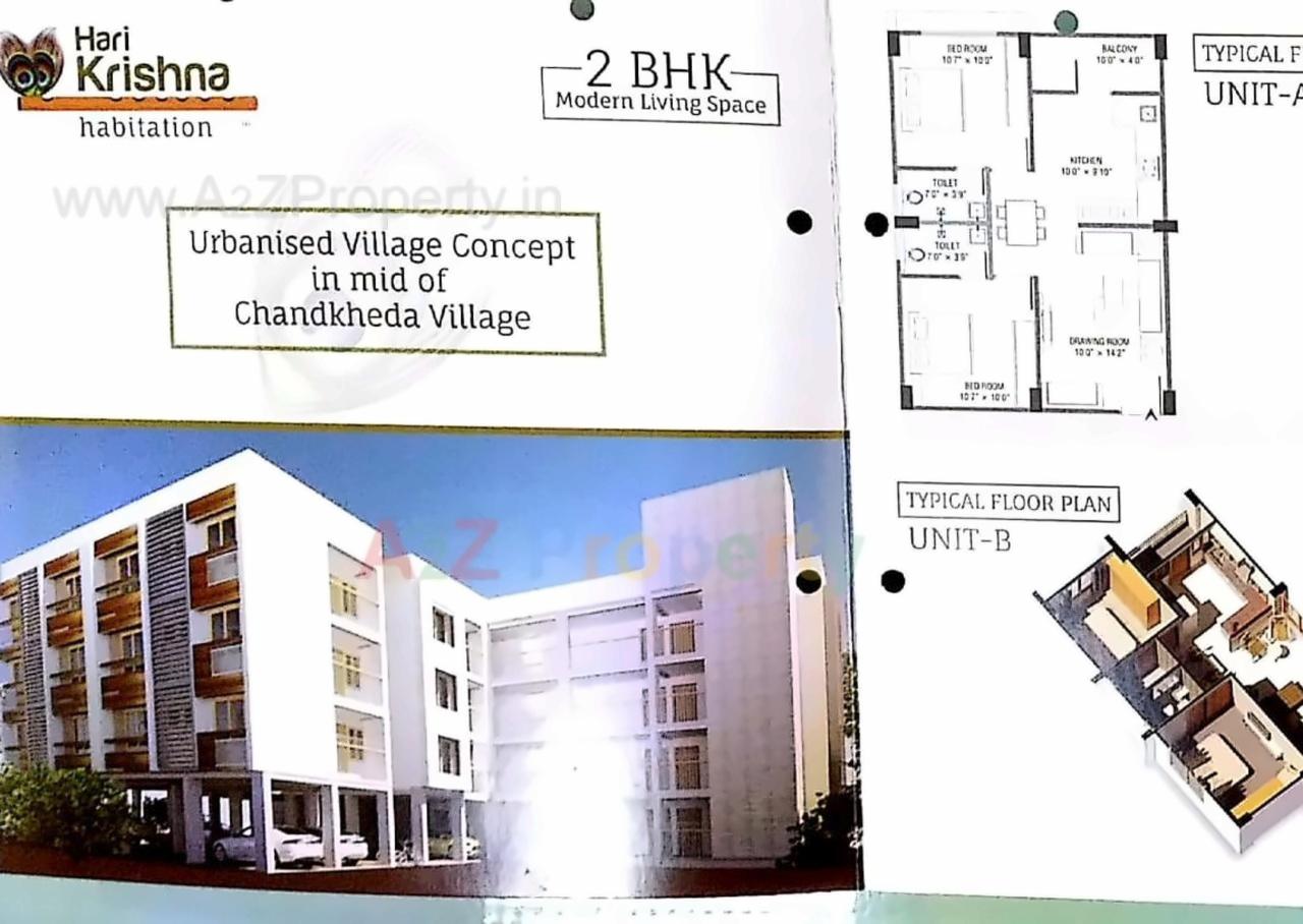 Layout of real estate project Harikrishna Habitation located at Chandkheda, Ahmedabad, Gujarat