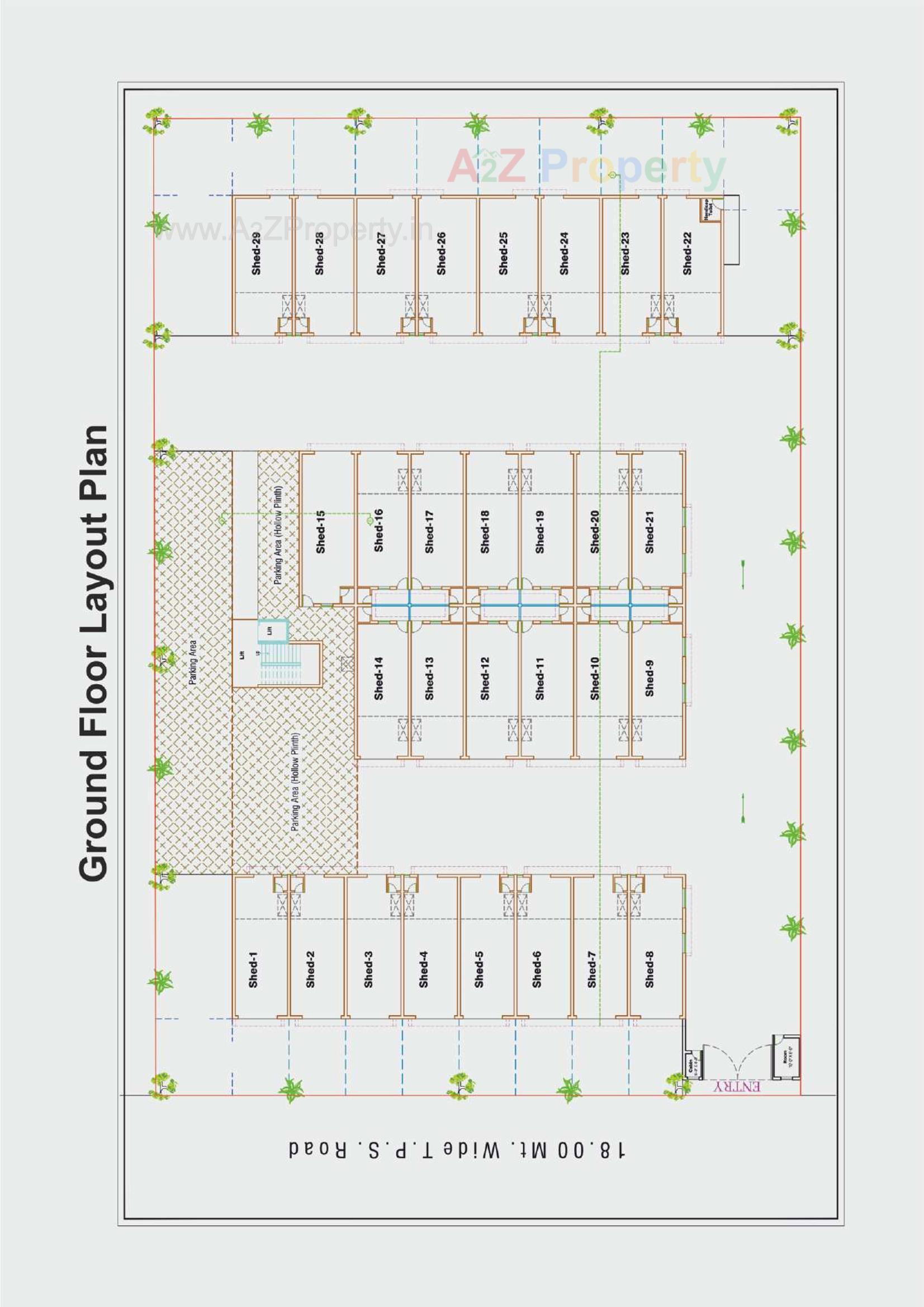 Layout of real estate project Harikrupa Industrial Park located at Ahmedabad, Ahmedabad, Gujarat