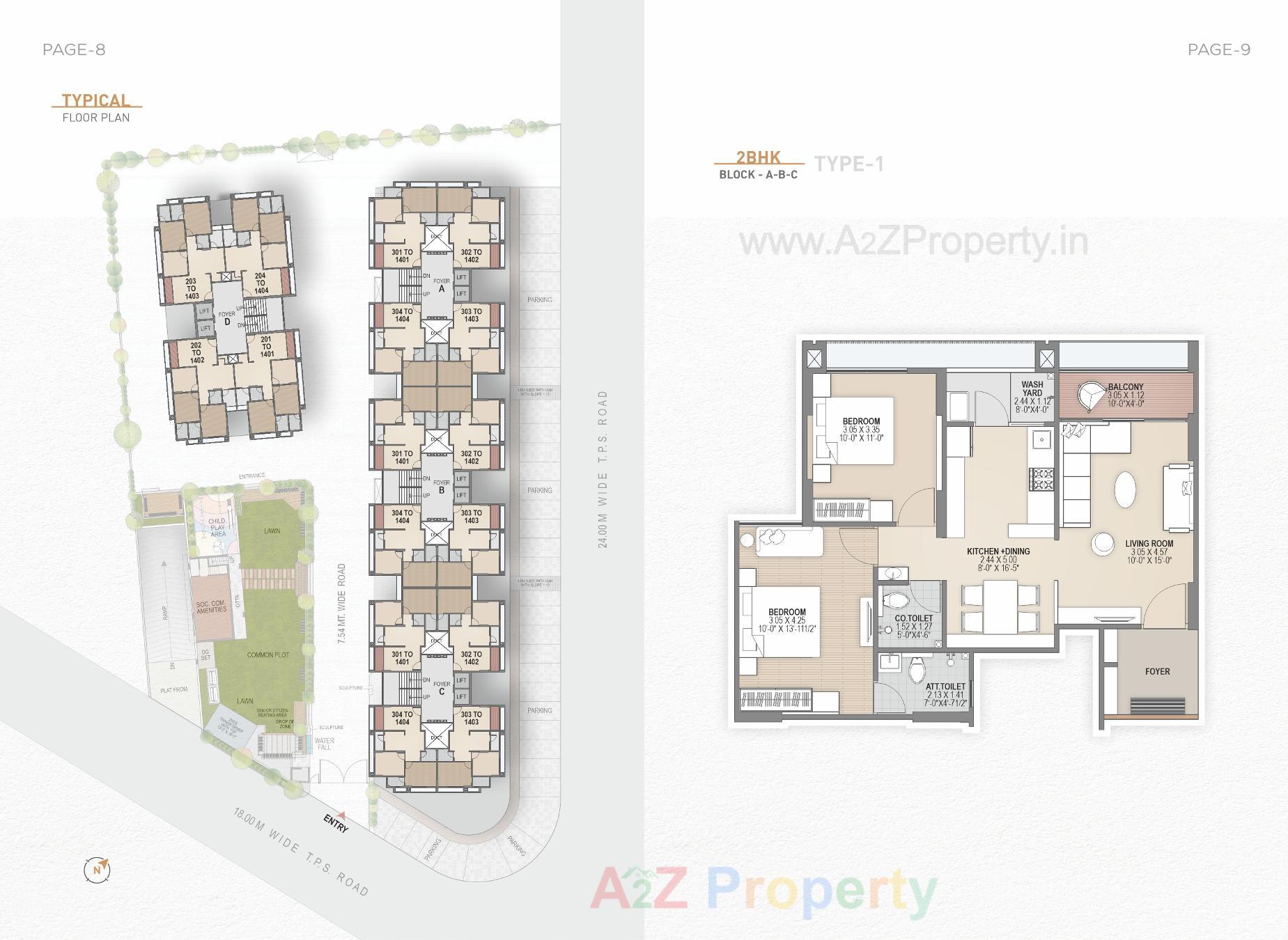 Layout of real estate project Hariom Sapphire located at Ognaj, Ahmedabad, Gujarat