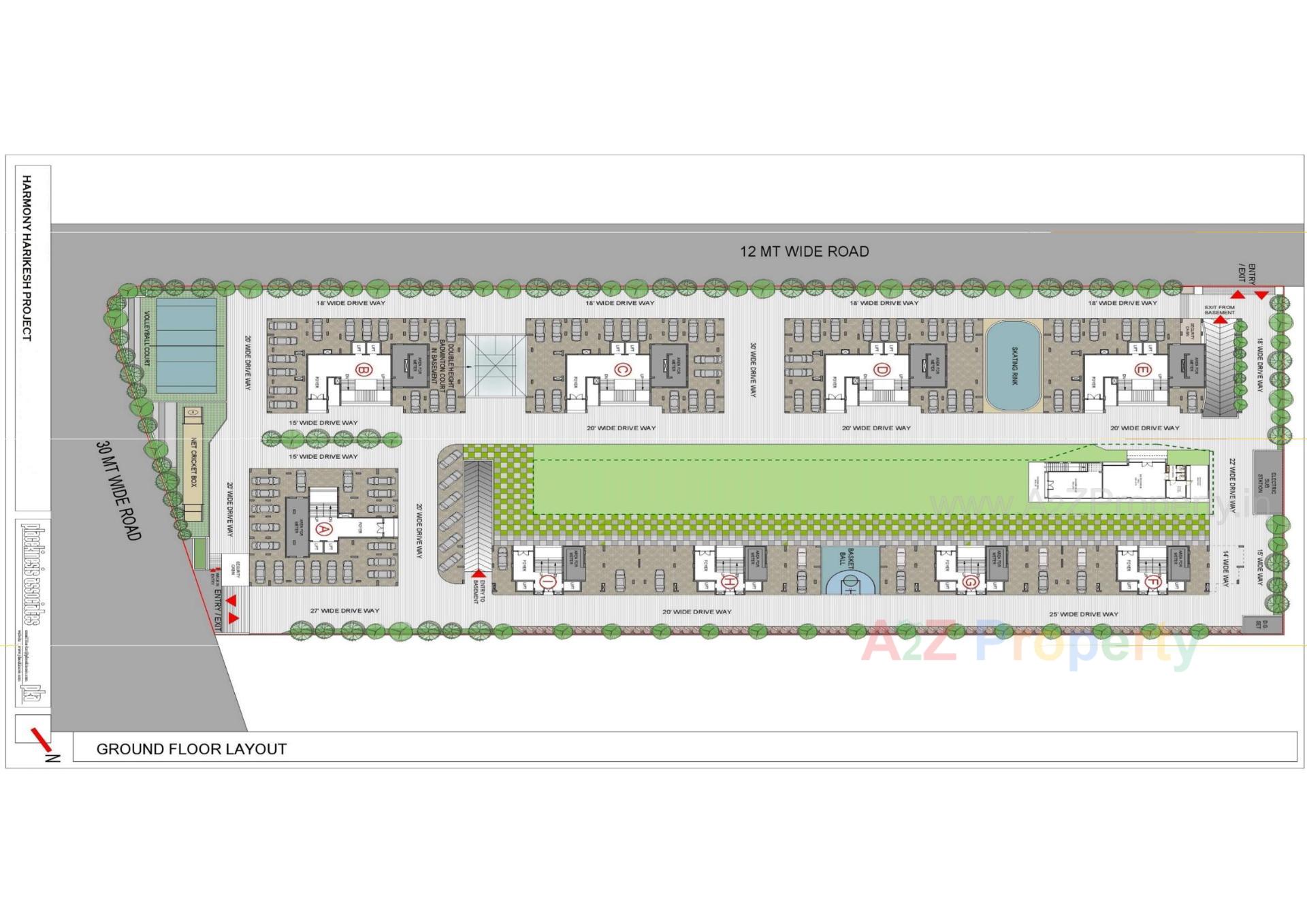 Layout of real estate project Harmony Harikesh located at Ahmedabad, Ahmedabad, Gujarat