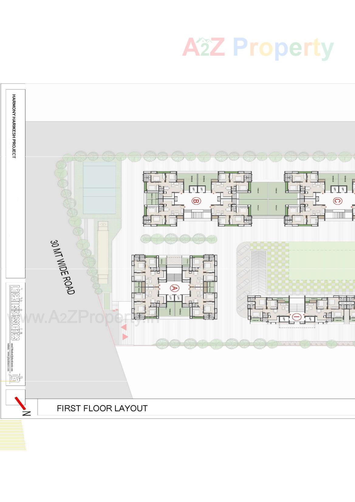 Layout of real estate project Harmony Harikesh located at Ahmedabad, Ahmedabad, Gujarat