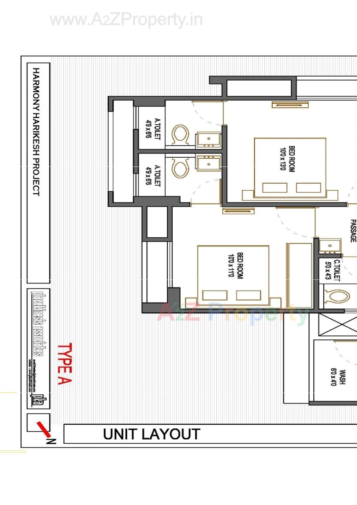 Layout of real estate project Harmony Harikesh located at Ahmedabad, Ahmedabad, Gujarat