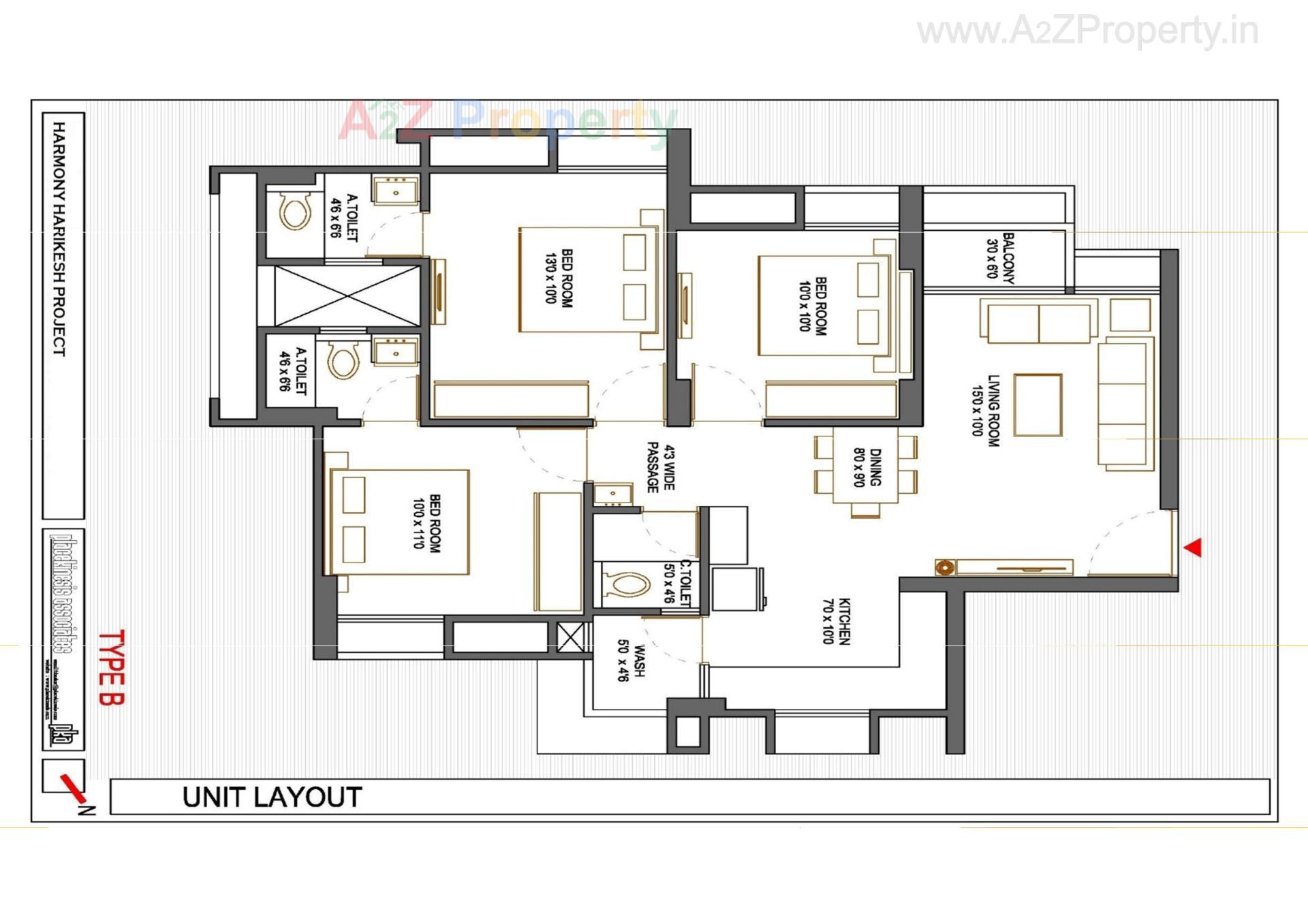 Layout of real estate project Harmony Harikesh located at Ahmedabad, Ahmedabad, Gujarat