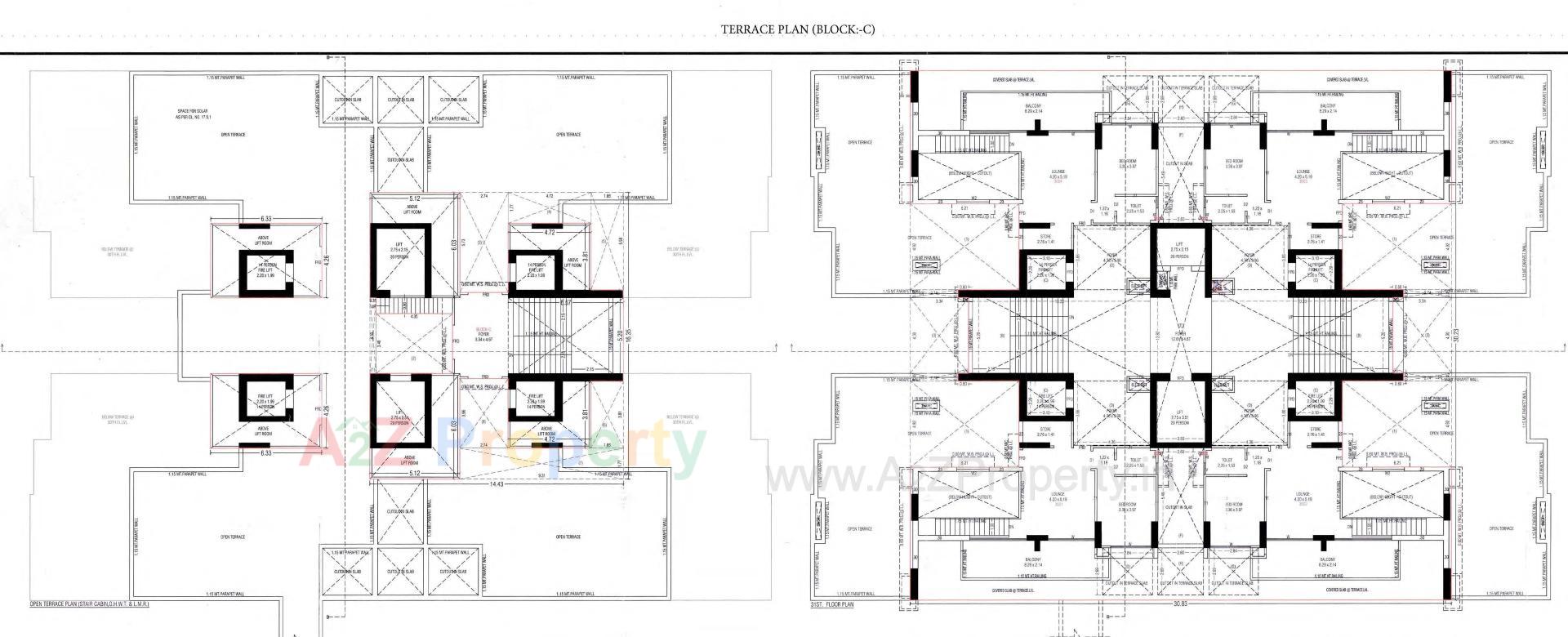 Layout of real estate project Harmony Harikesh located at Sola, Ahmedabad, Gujarat