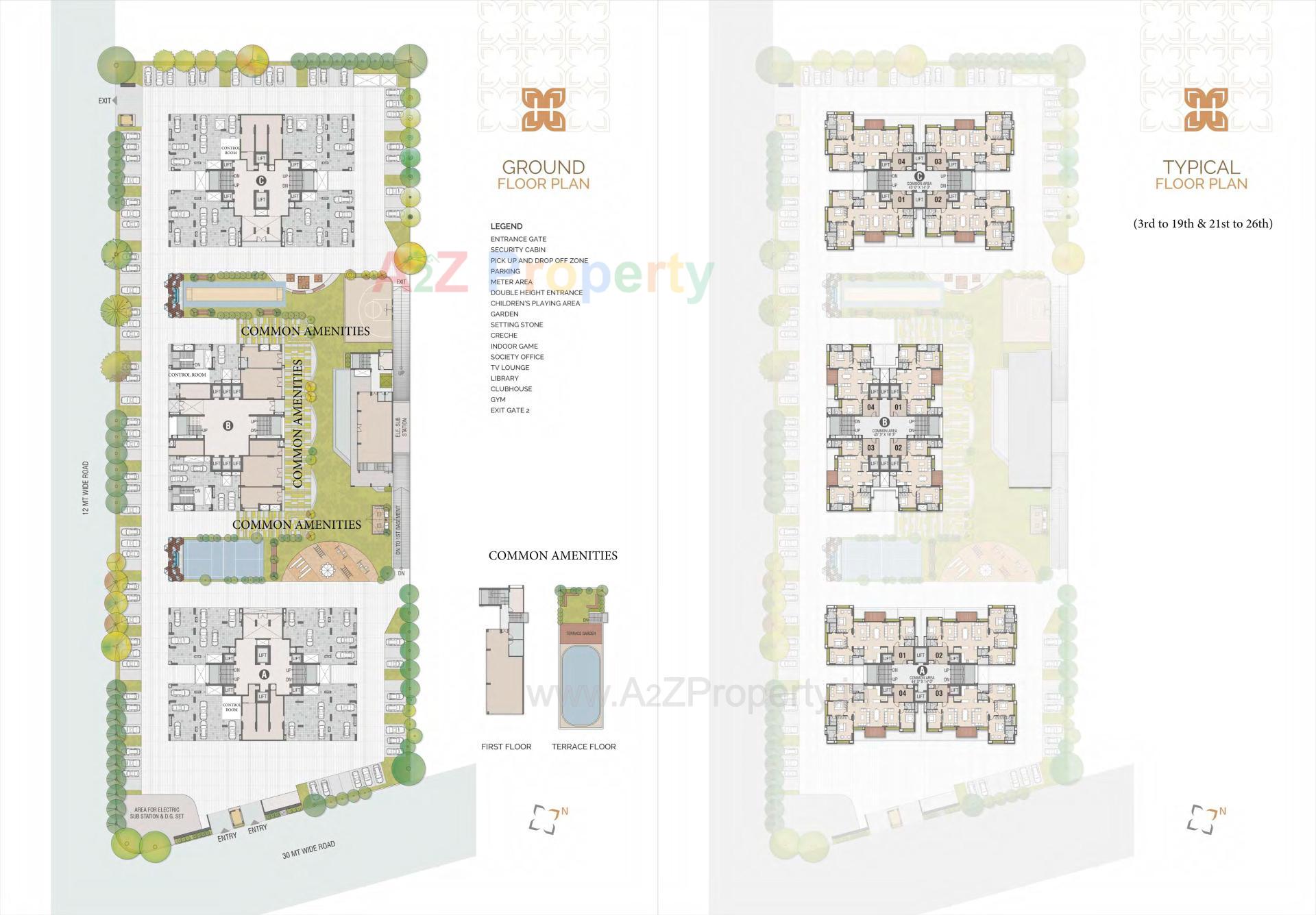 Layout of real estate project Harmony Harikesh located at Sola, Ahmedabad, Gujarat